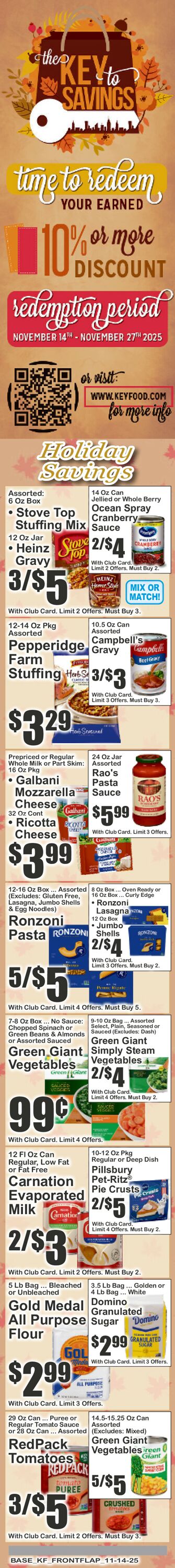 Catalogue Key Food from 11/14/2025