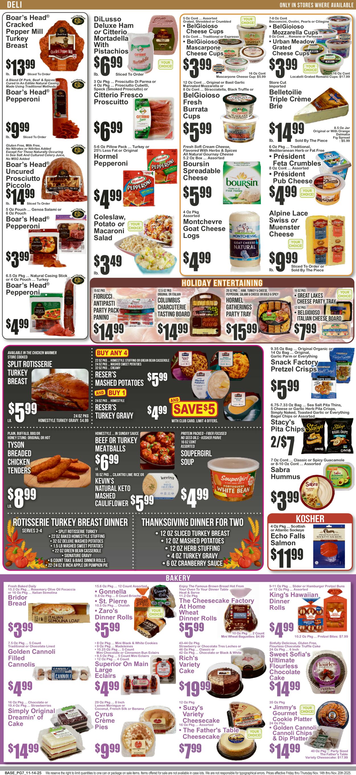 Catalogue Key Food from 11/14/2025