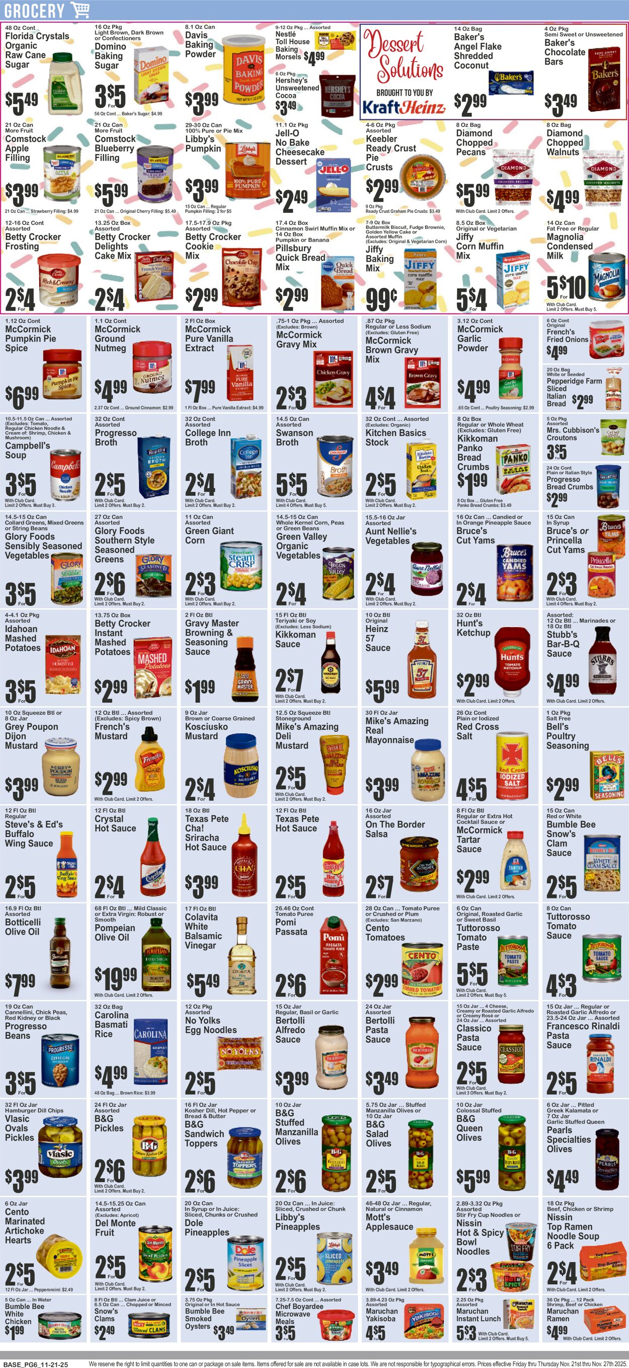 Catalogue Key Food from 11/21/2025