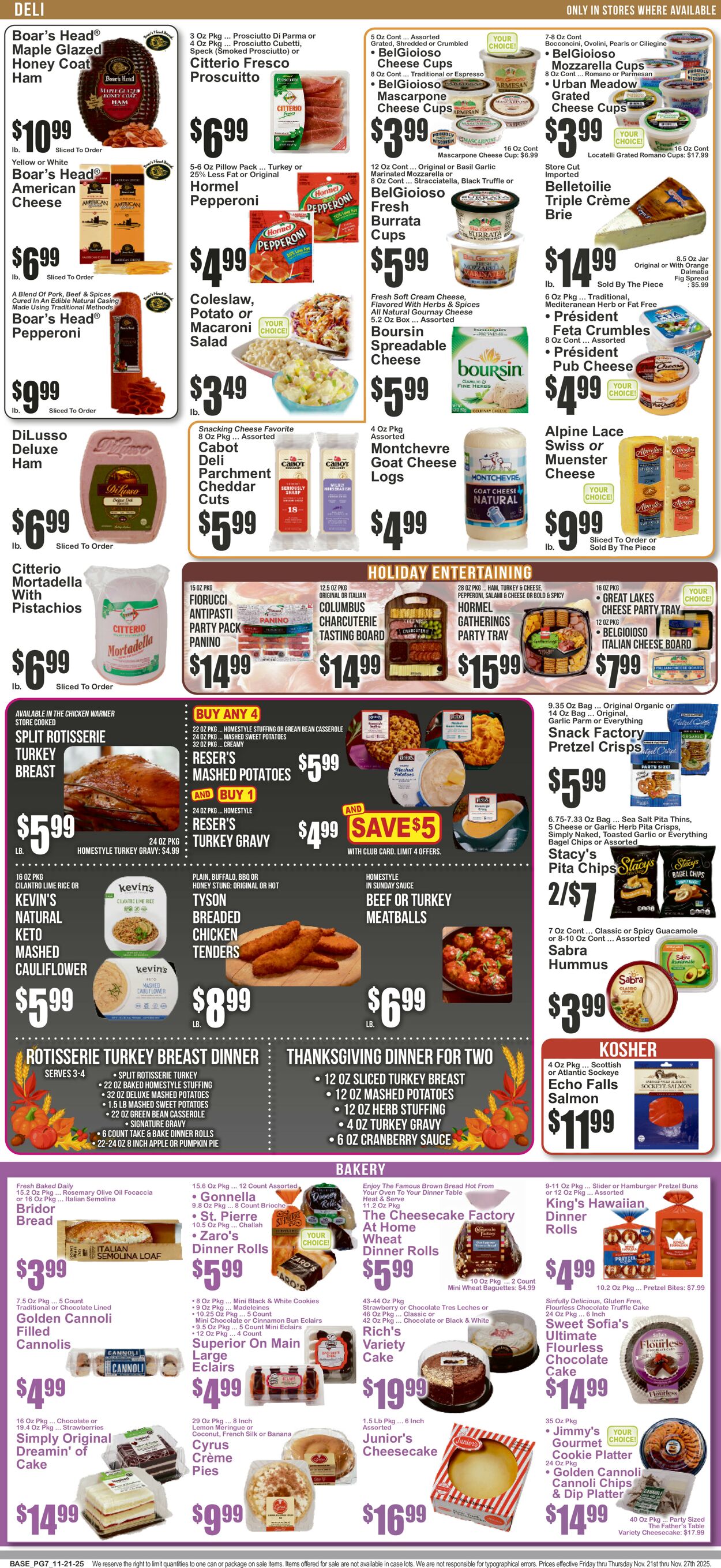 Catalogue Key Food from 11/21/2025