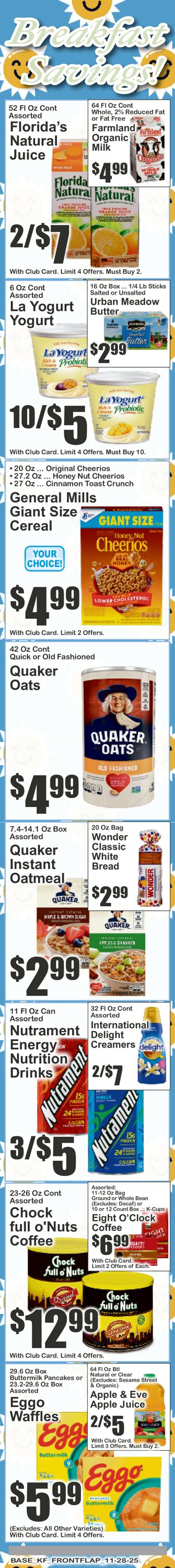 Catalogue Key Food from 11/28/2025