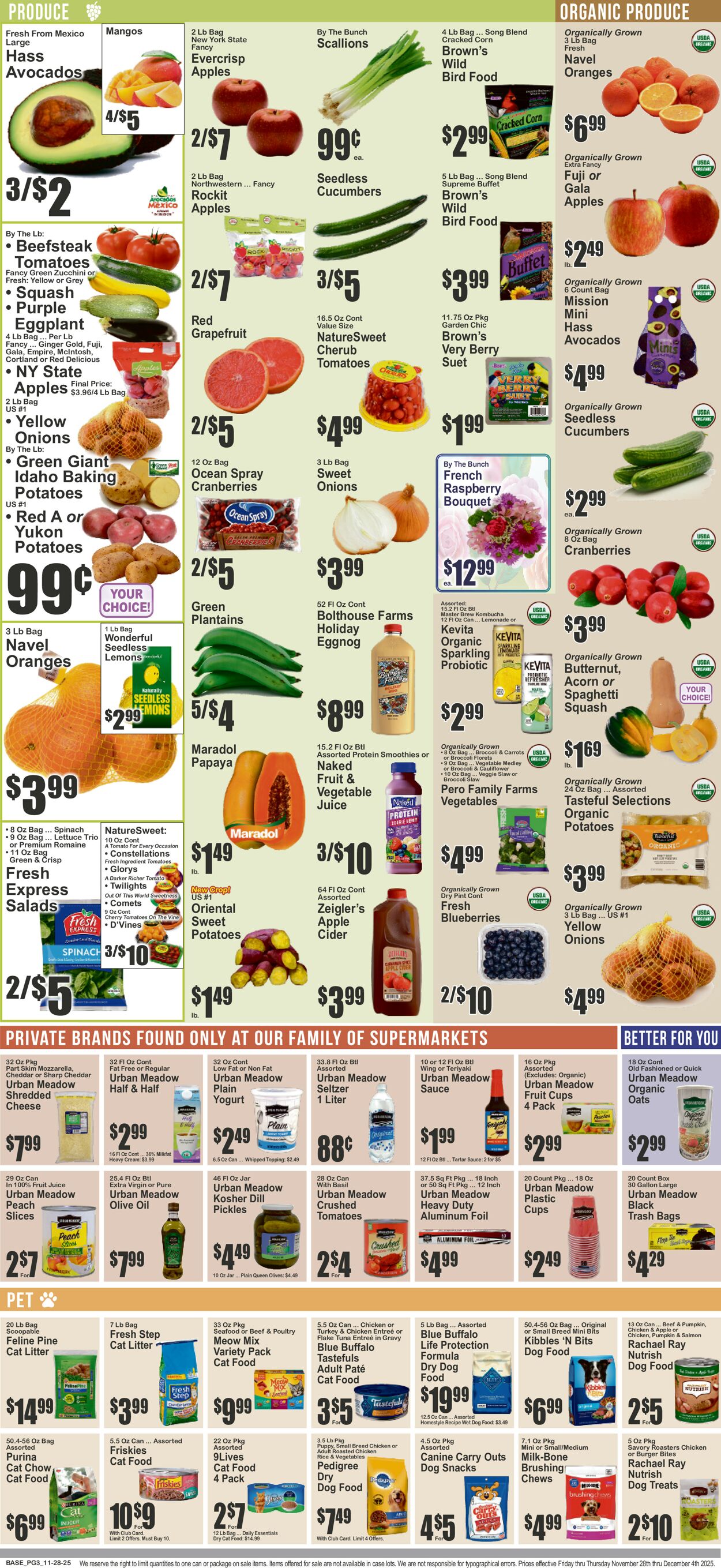 Catalogue Key Food from 11/28/2025
