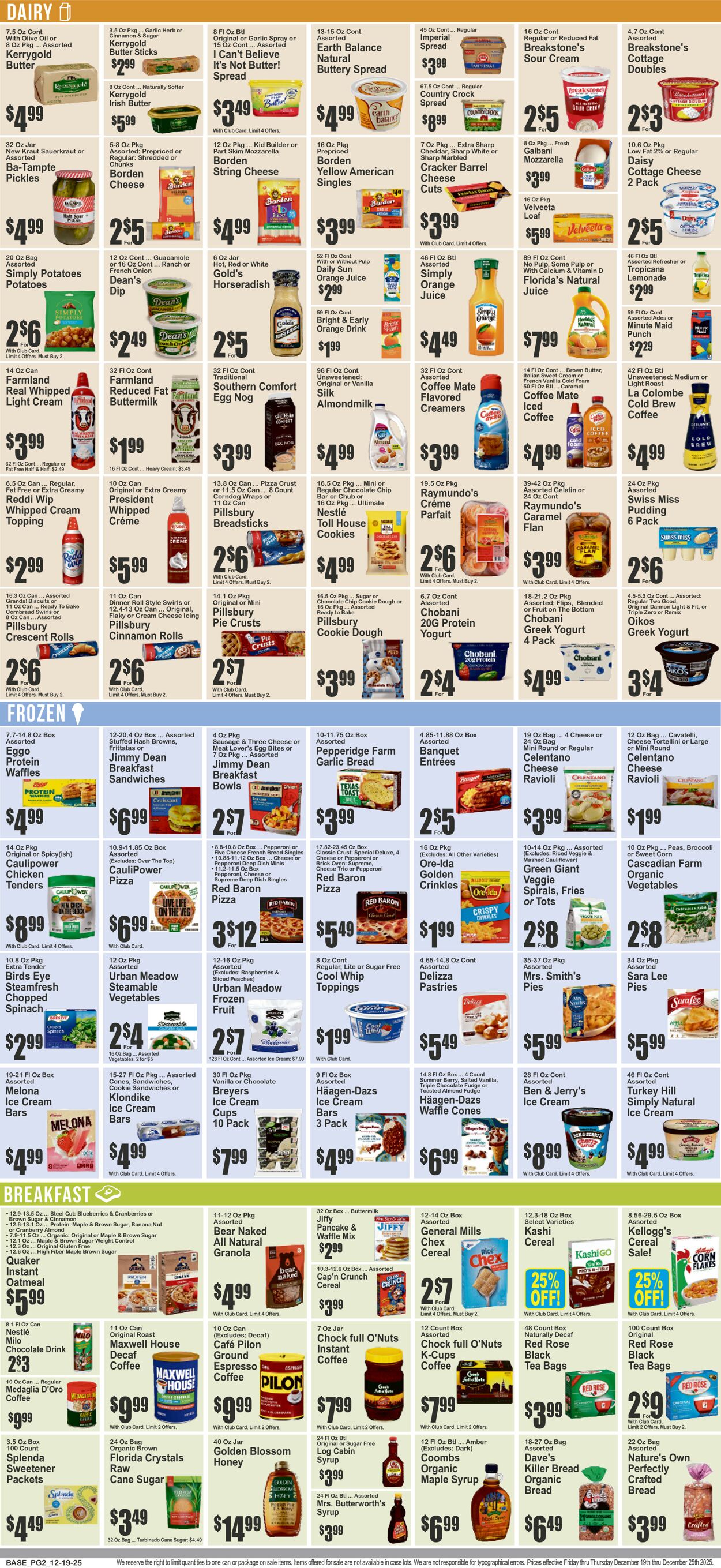 Catalogue Key Food from 12/19/2025