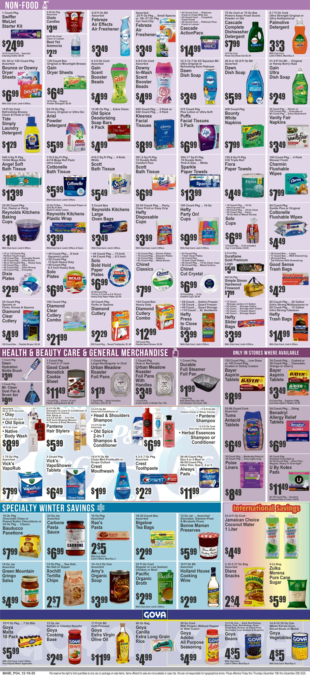 Catalogue Key Food from 12/19/2025