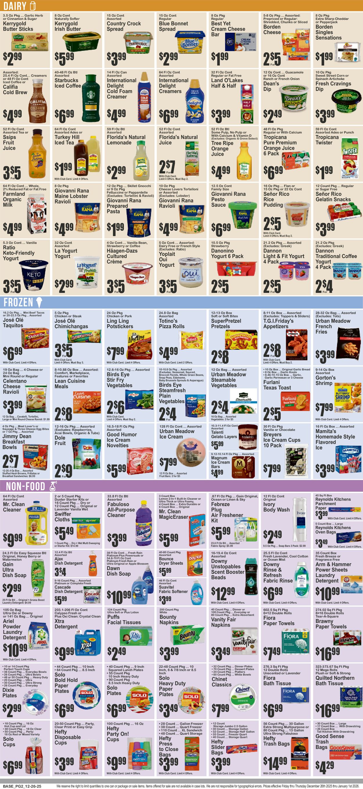 Catalogue Key Food from 12/26/2025