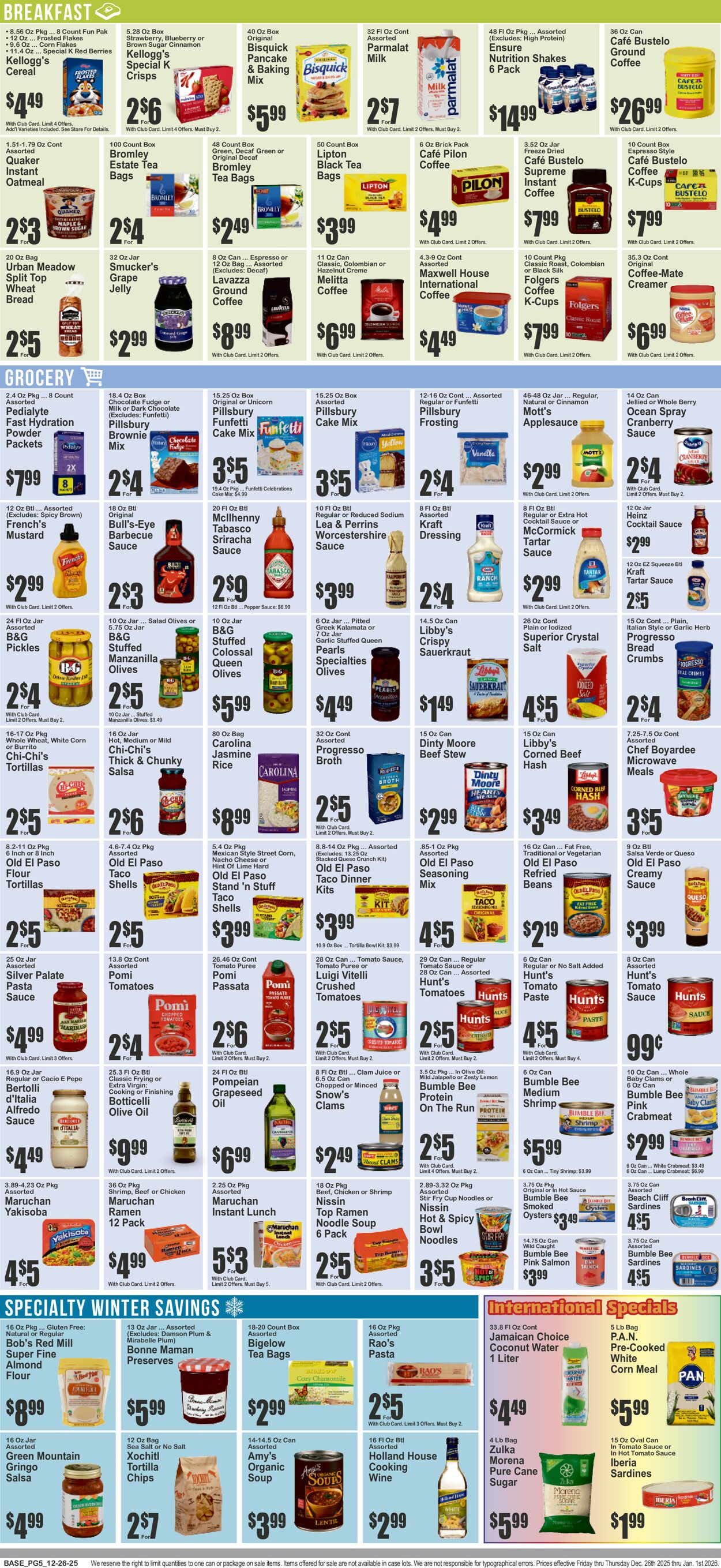 Catalogue Key Food from 12/26/2025