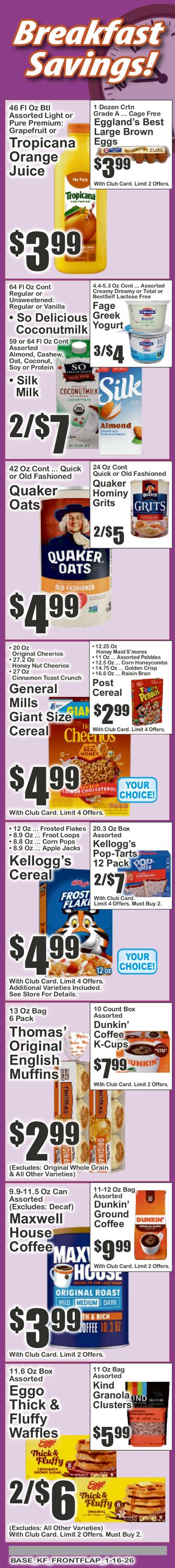 Catalogue Key Food from 01/16/2026