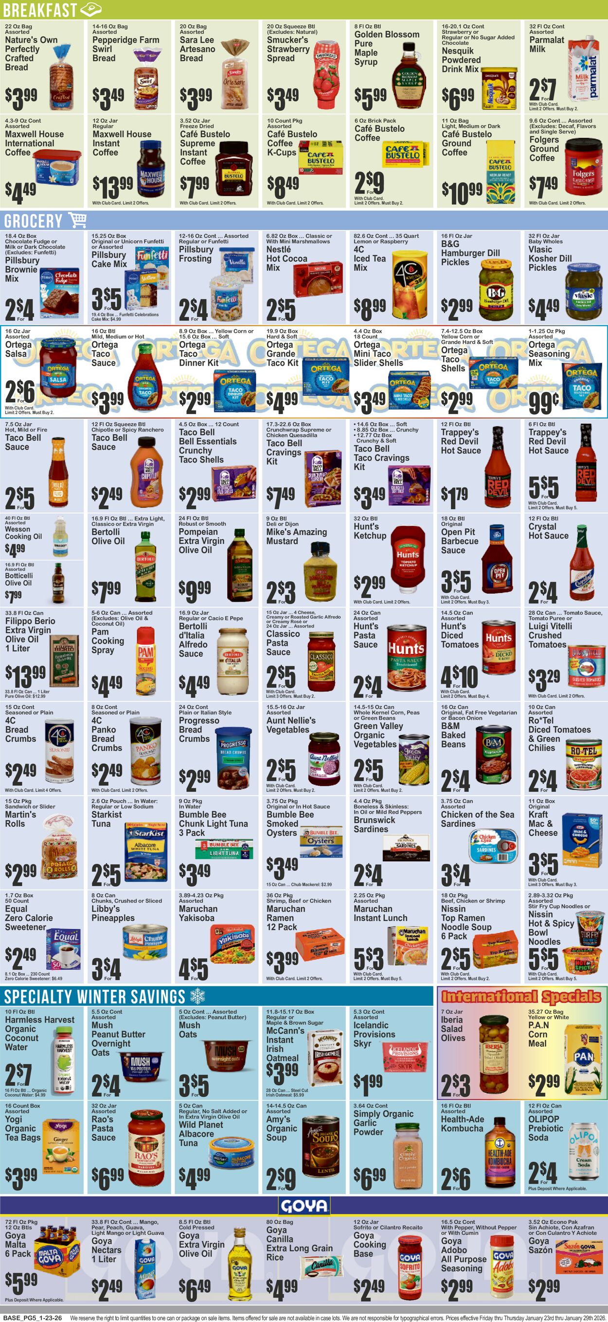 Catalogue Key Food from 01/23/2026