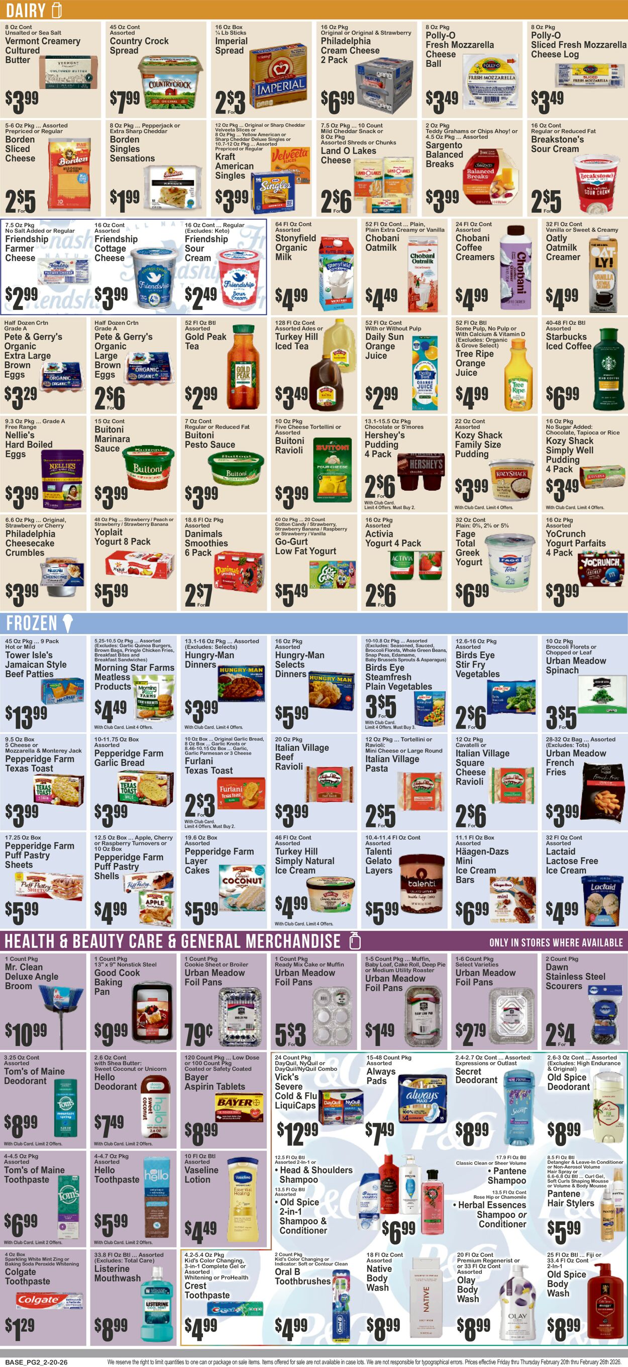 Catalogue Key Food from 02/20/2026