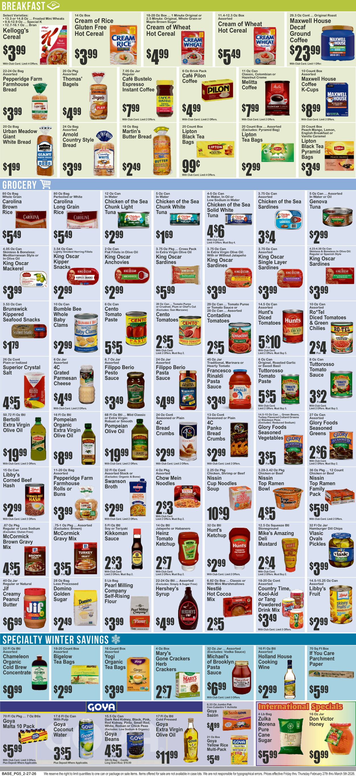 Catalogue Key Food from 02/27/2026