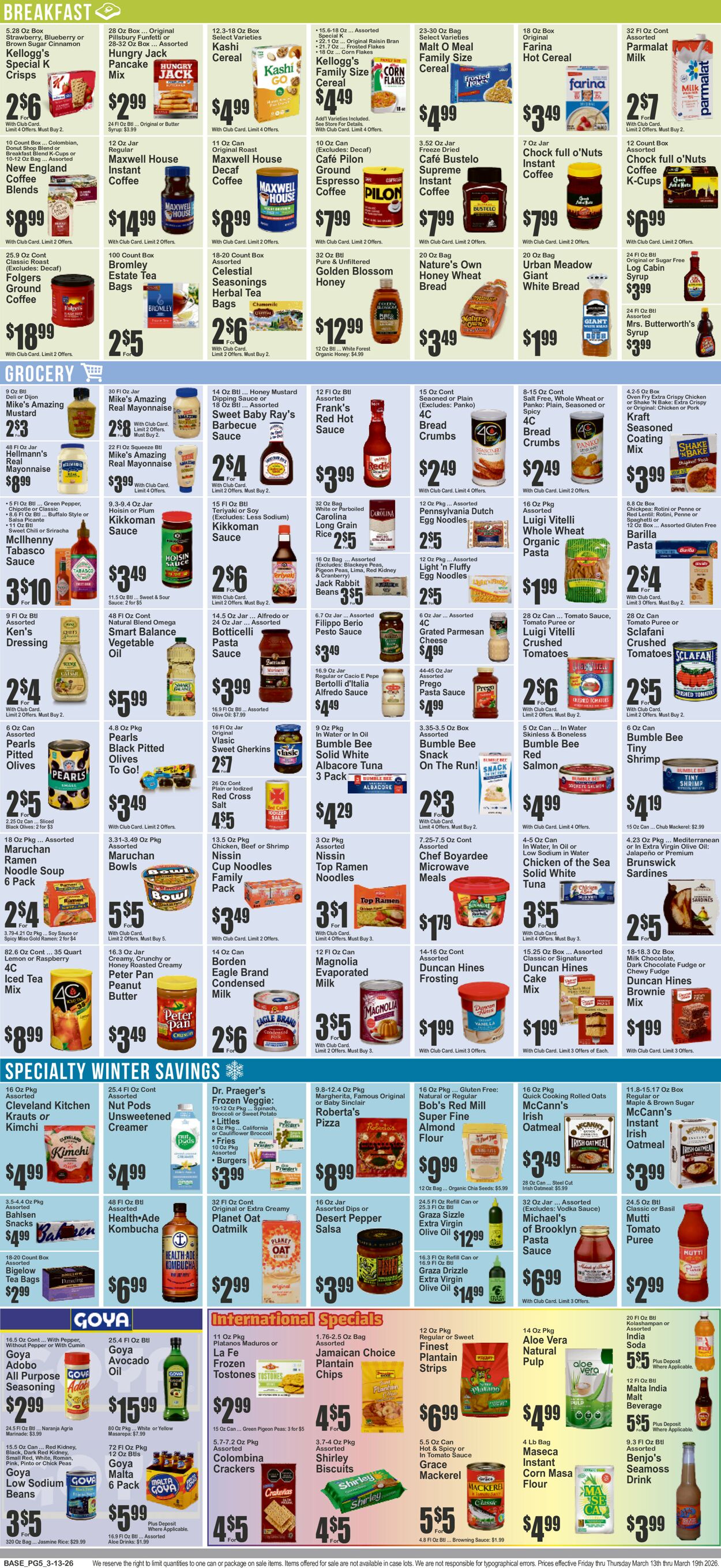 Catalogue Key Food from 03/13/2026