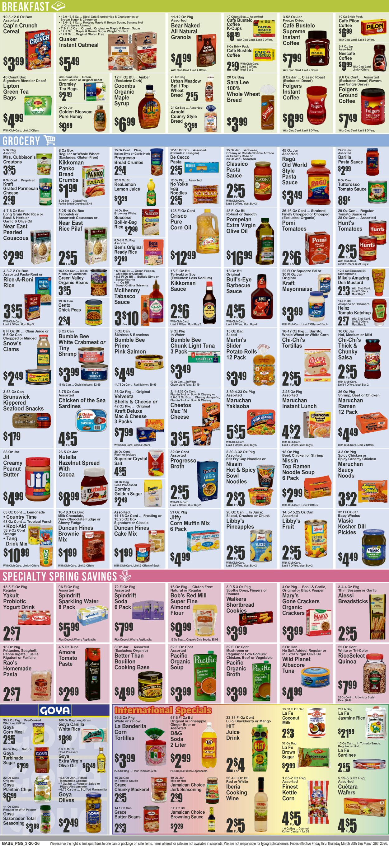 Catalogue Key Food from 03/20/2026