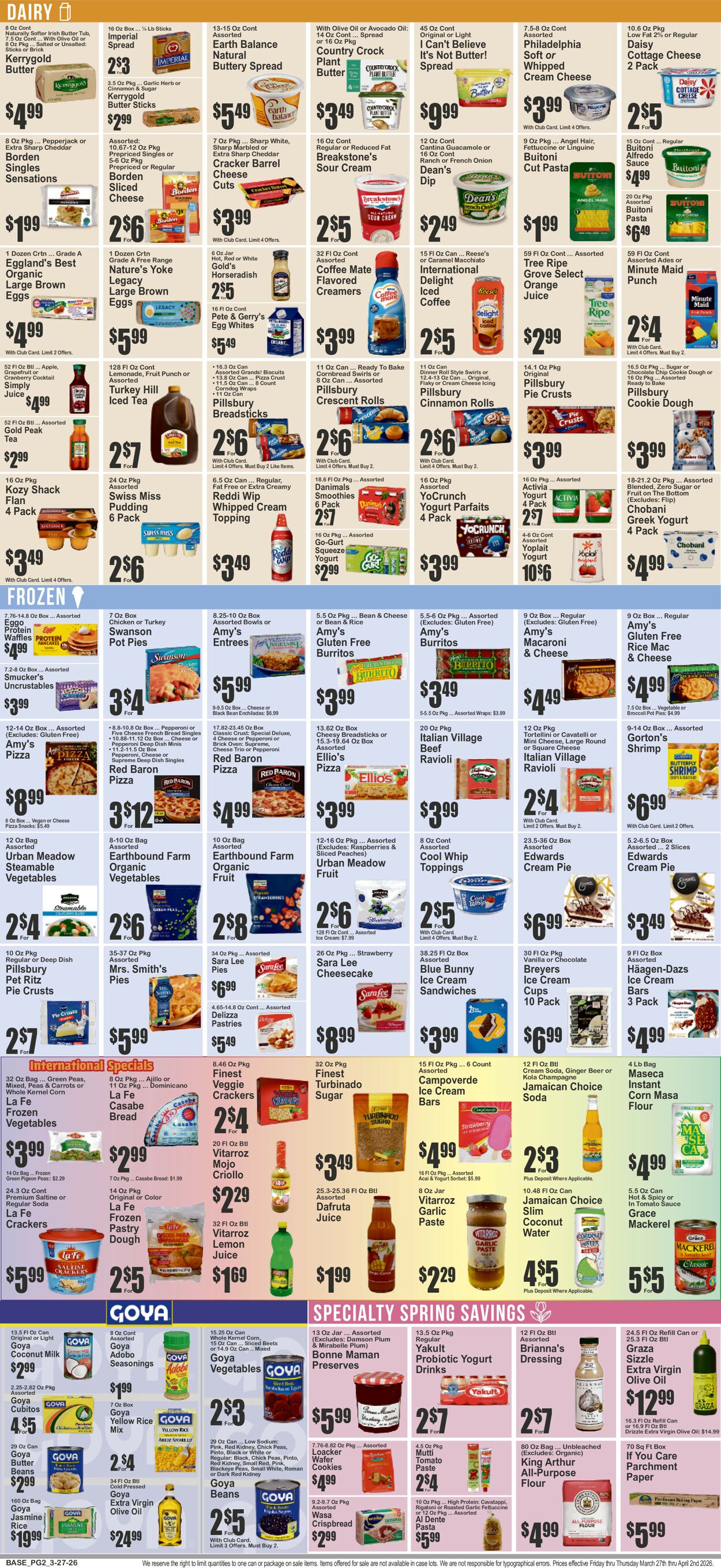 Catalogue Key Food from 03/27/2026