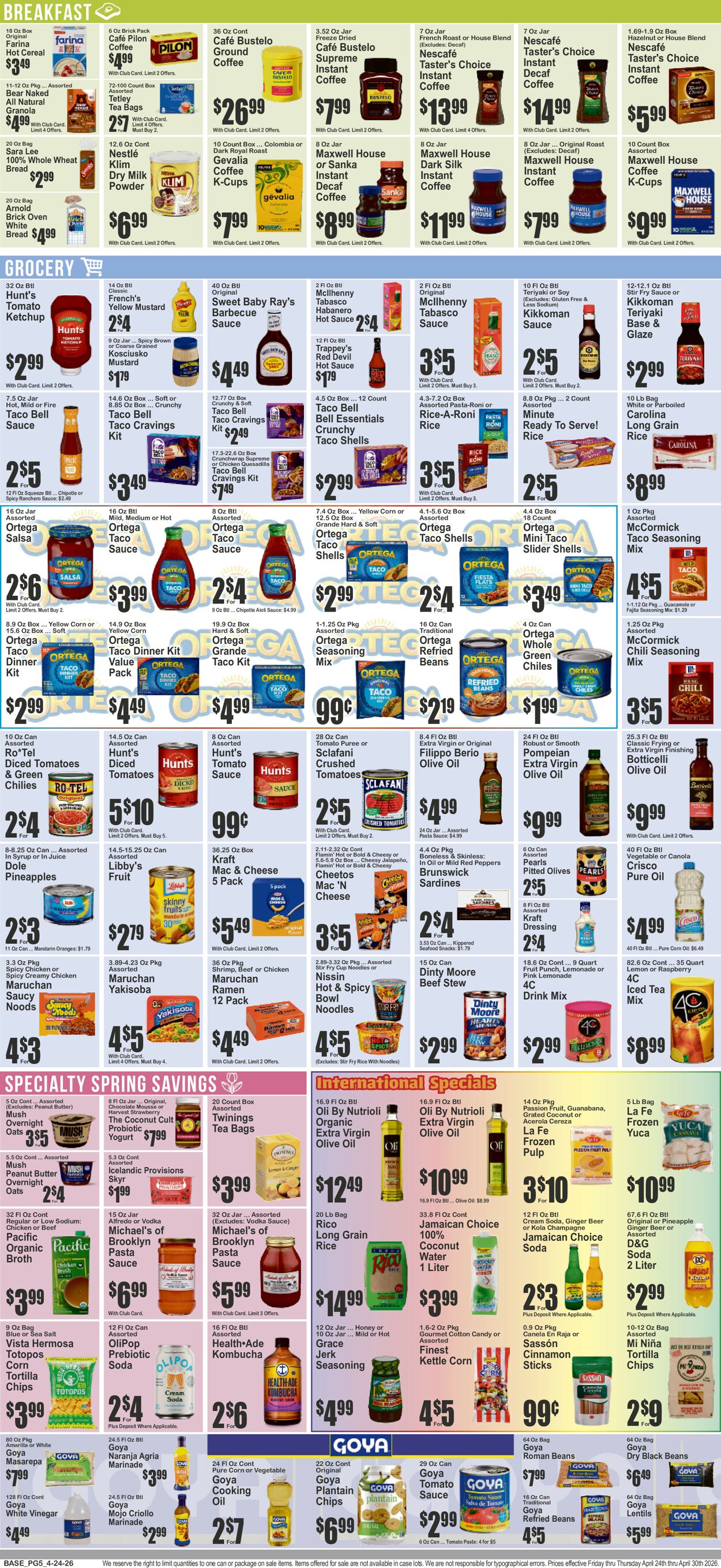 Catalogue Key Food from 04/24/2026