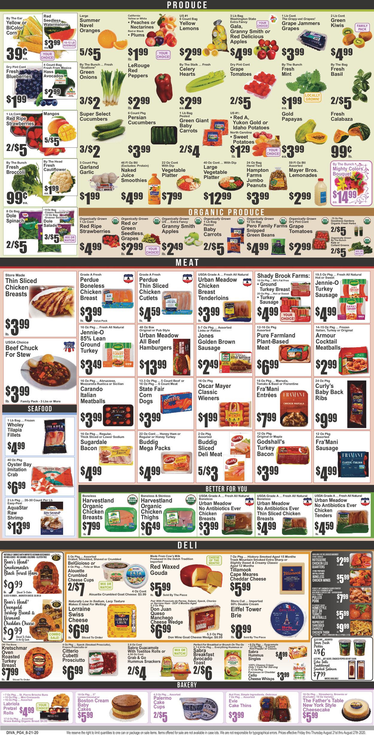 Catalogue Key Food from 08/21/2020