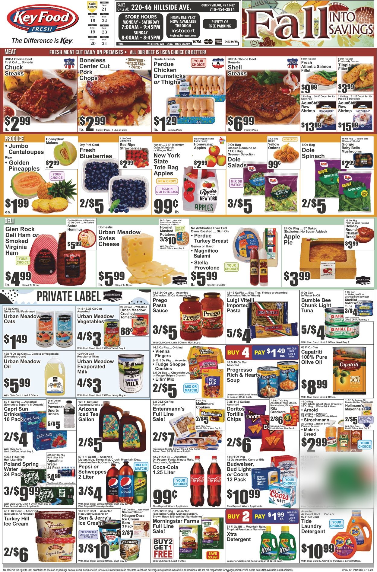 Catalogue Key Food from 09/18/2020