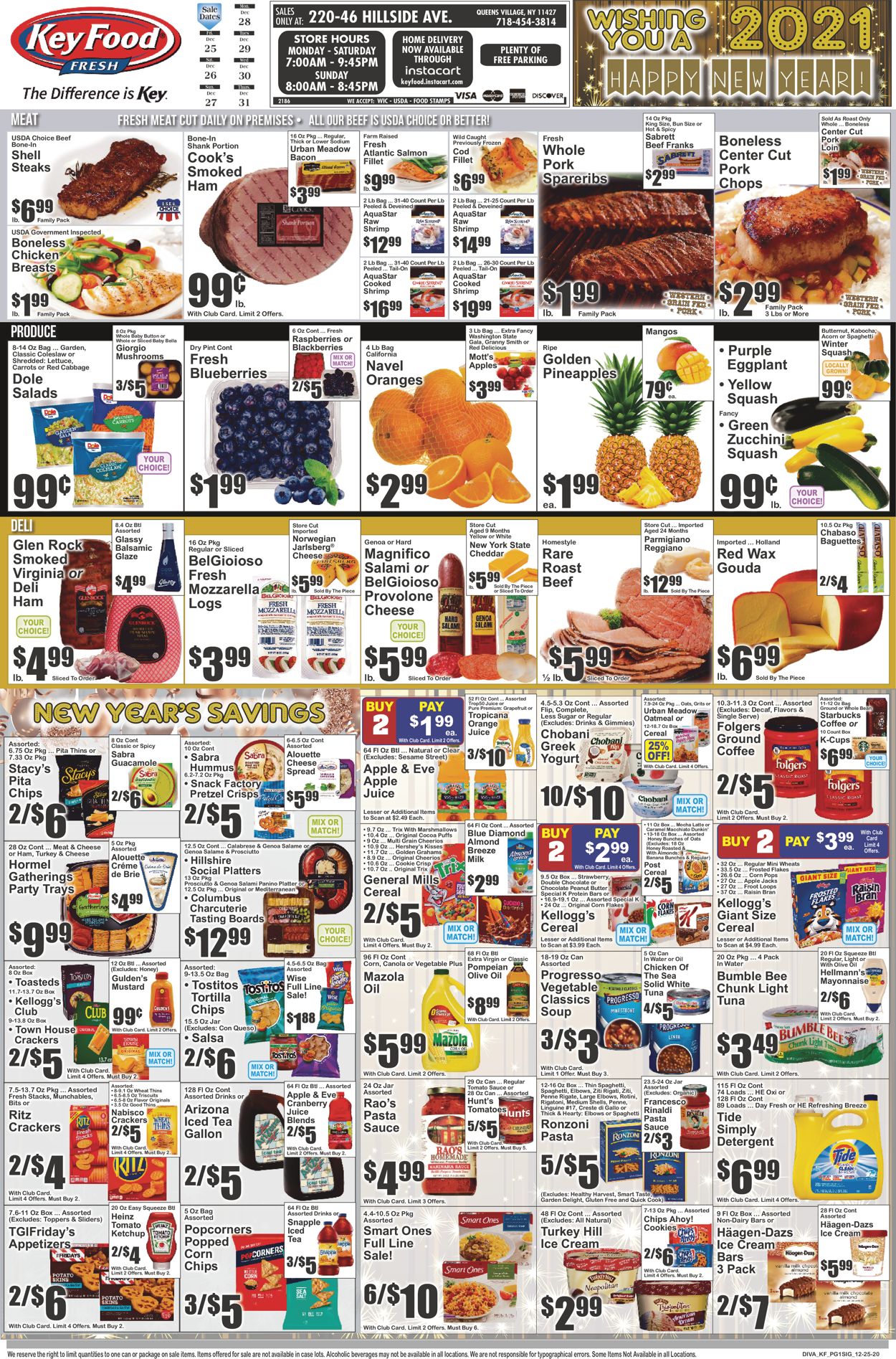 Catalogue Key Food from 12/25/2020