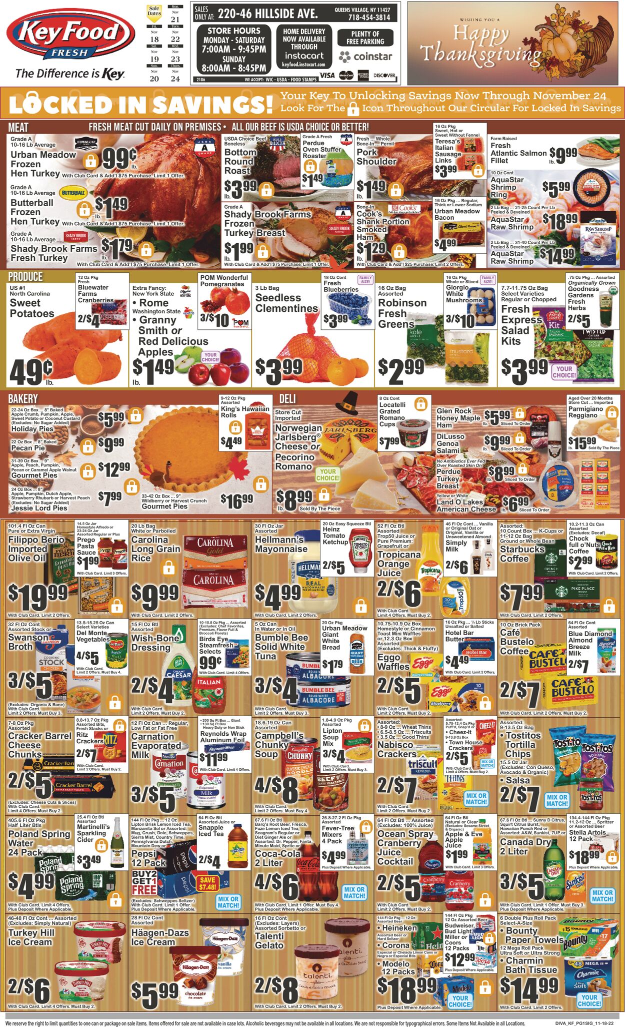 Catalogue Key Food from 11/18/2022