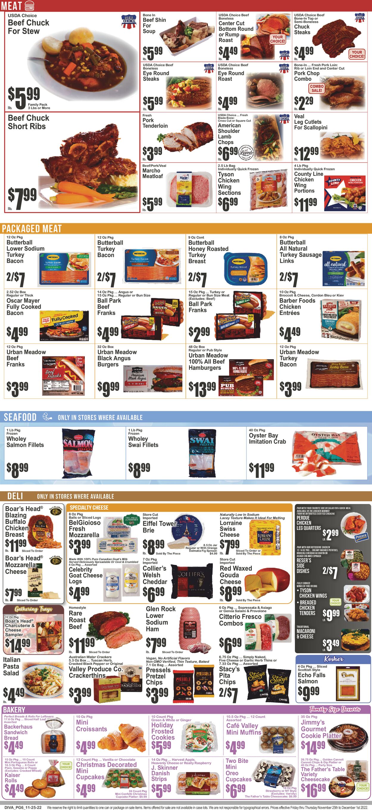 Catalogue Key Food from 11/25/2022