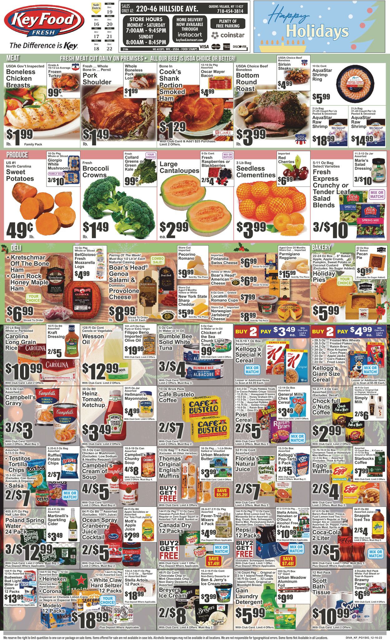 Catalogue Key Food from 12/16/2022