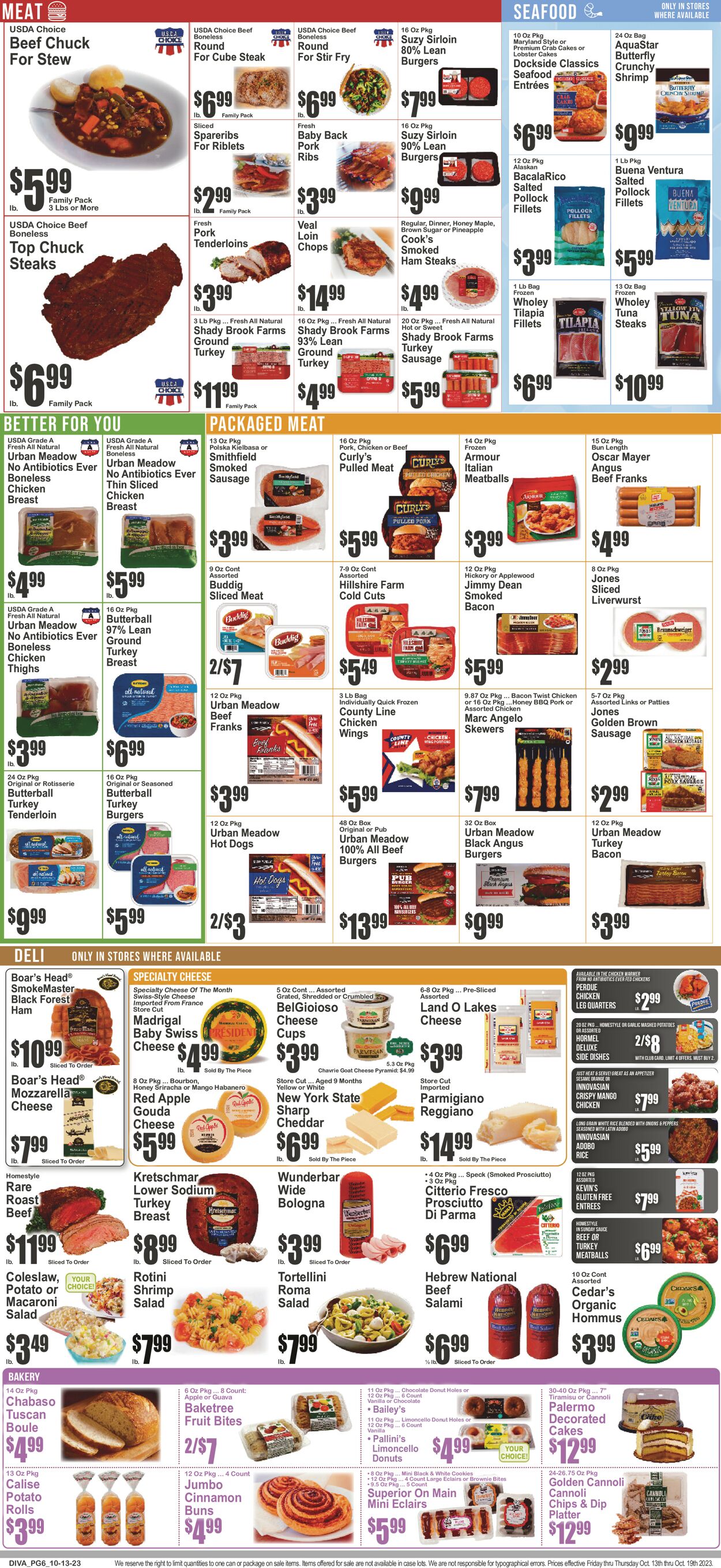 Catalogue Key Food from 10/13/2023