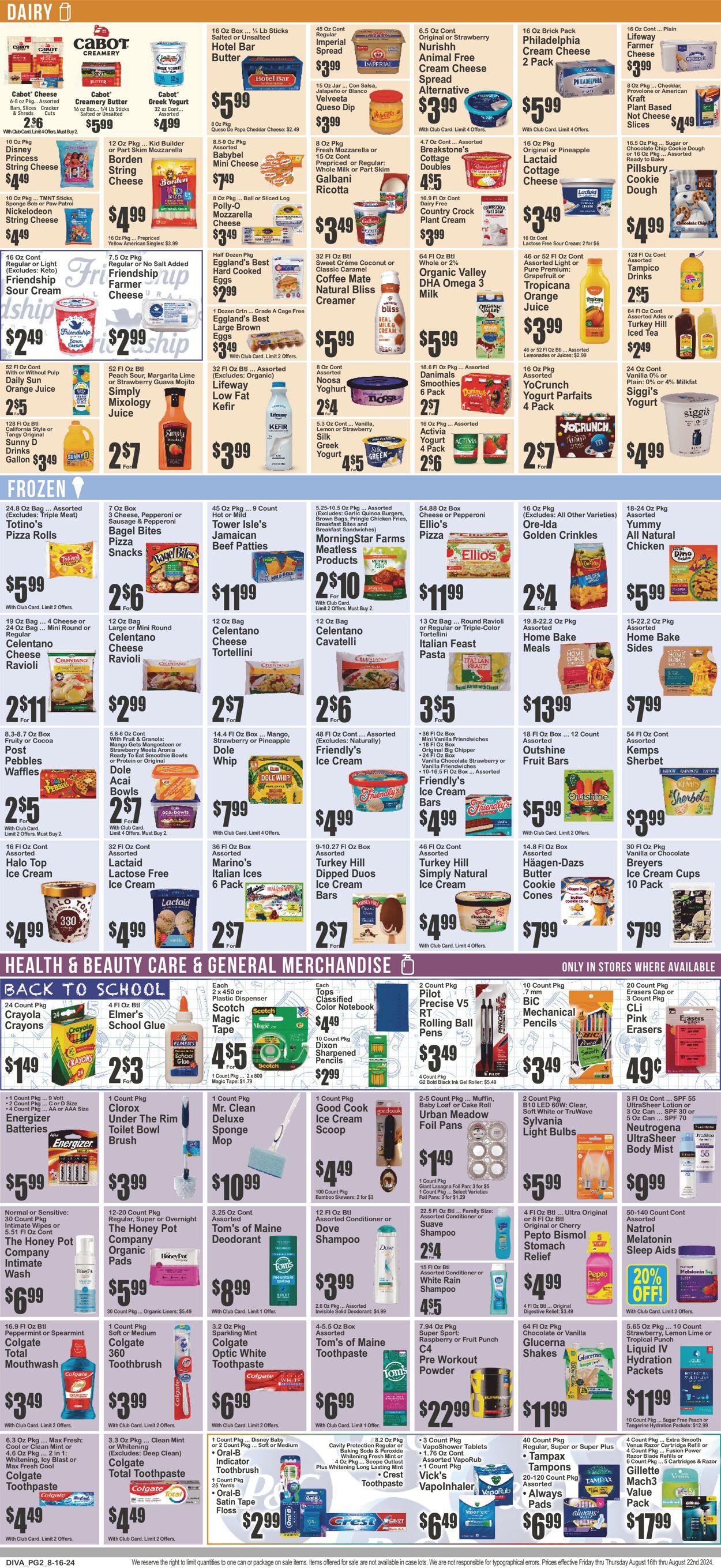 Catalogue Key Food from 08/16/2024