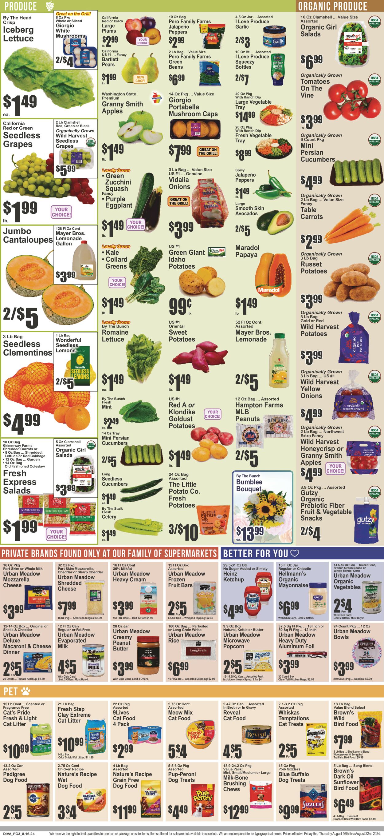 Catalogue Key Food from 08/16/2024