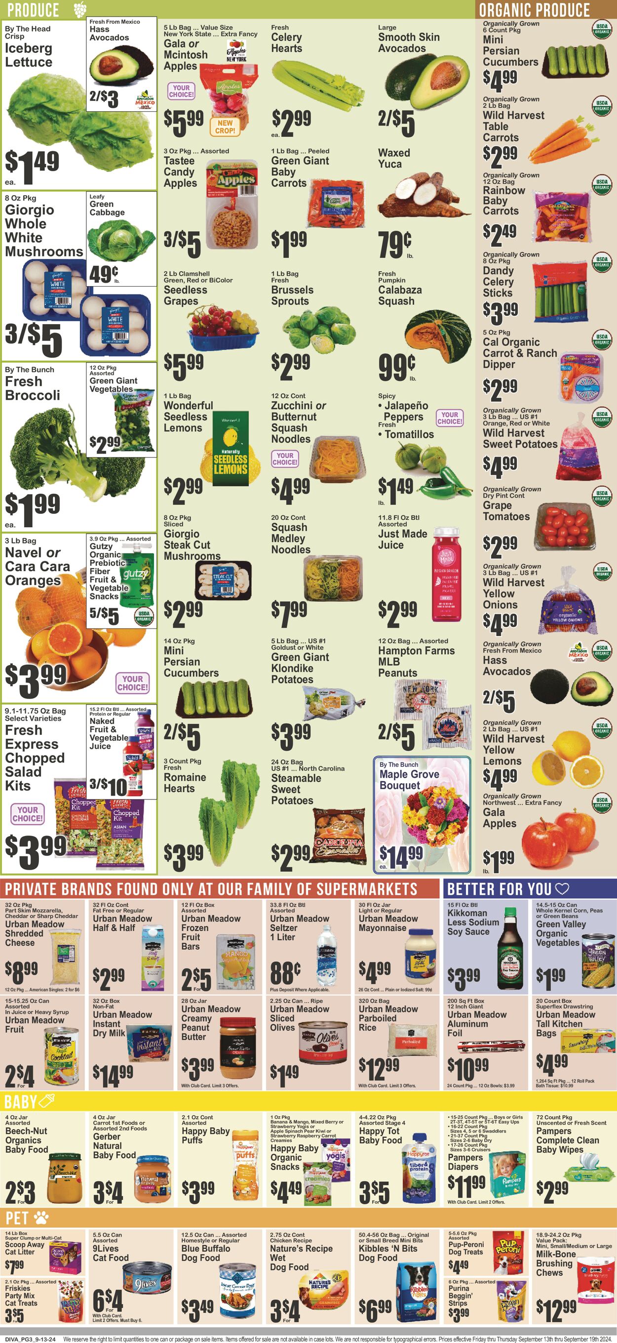 Catalogue Key Food from 09/13/2024