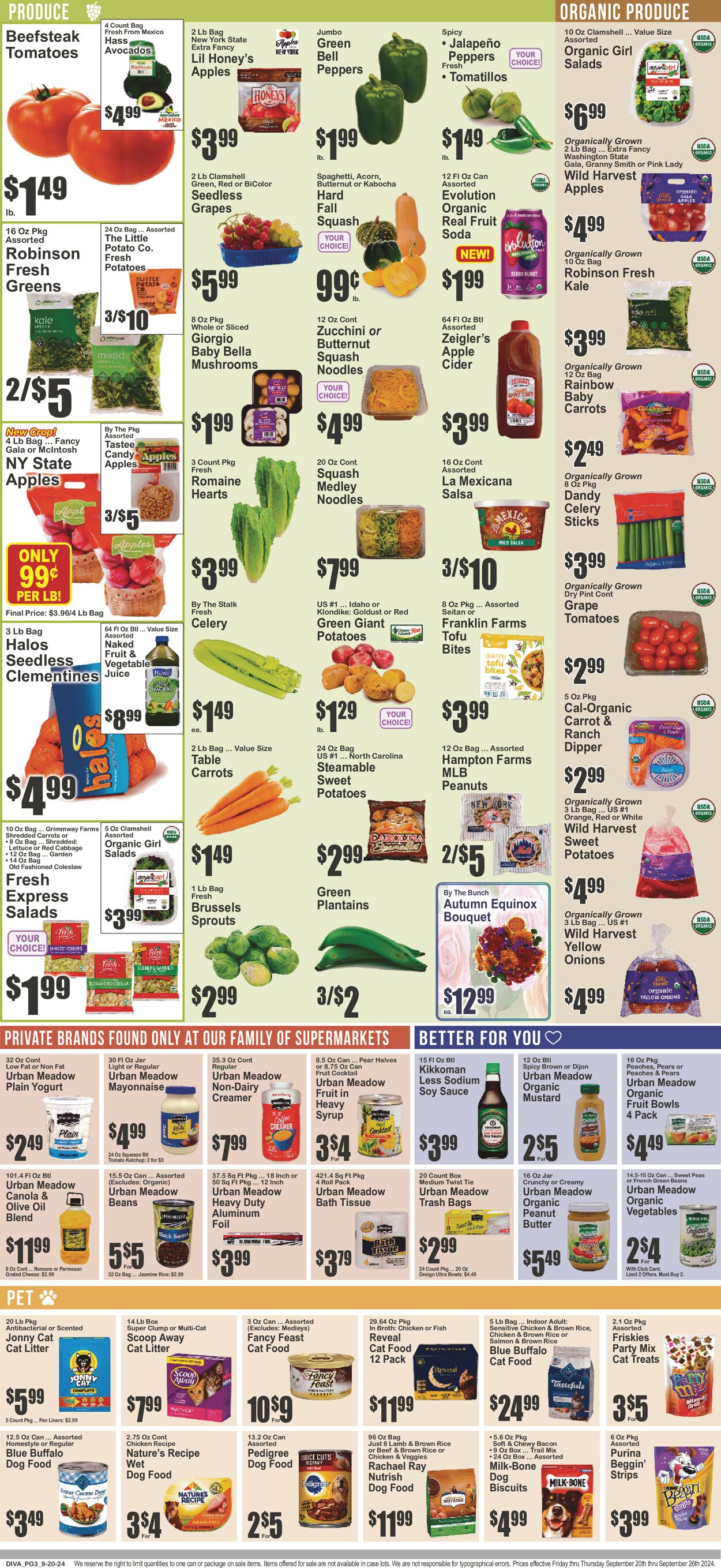 Catalogue Key Food from 09/20/2024