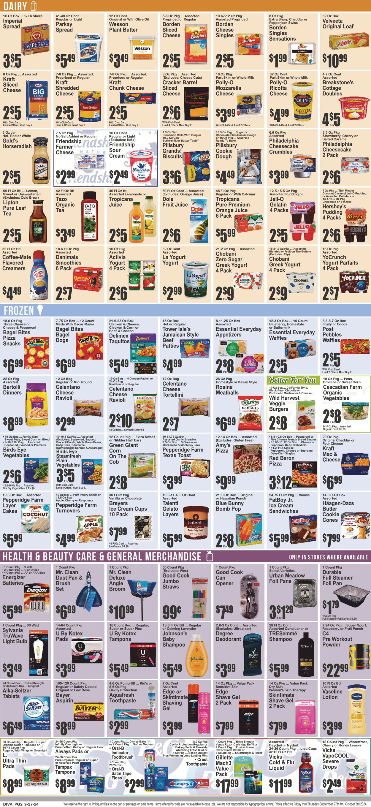 Catalogue Key Food from 09/27/2024