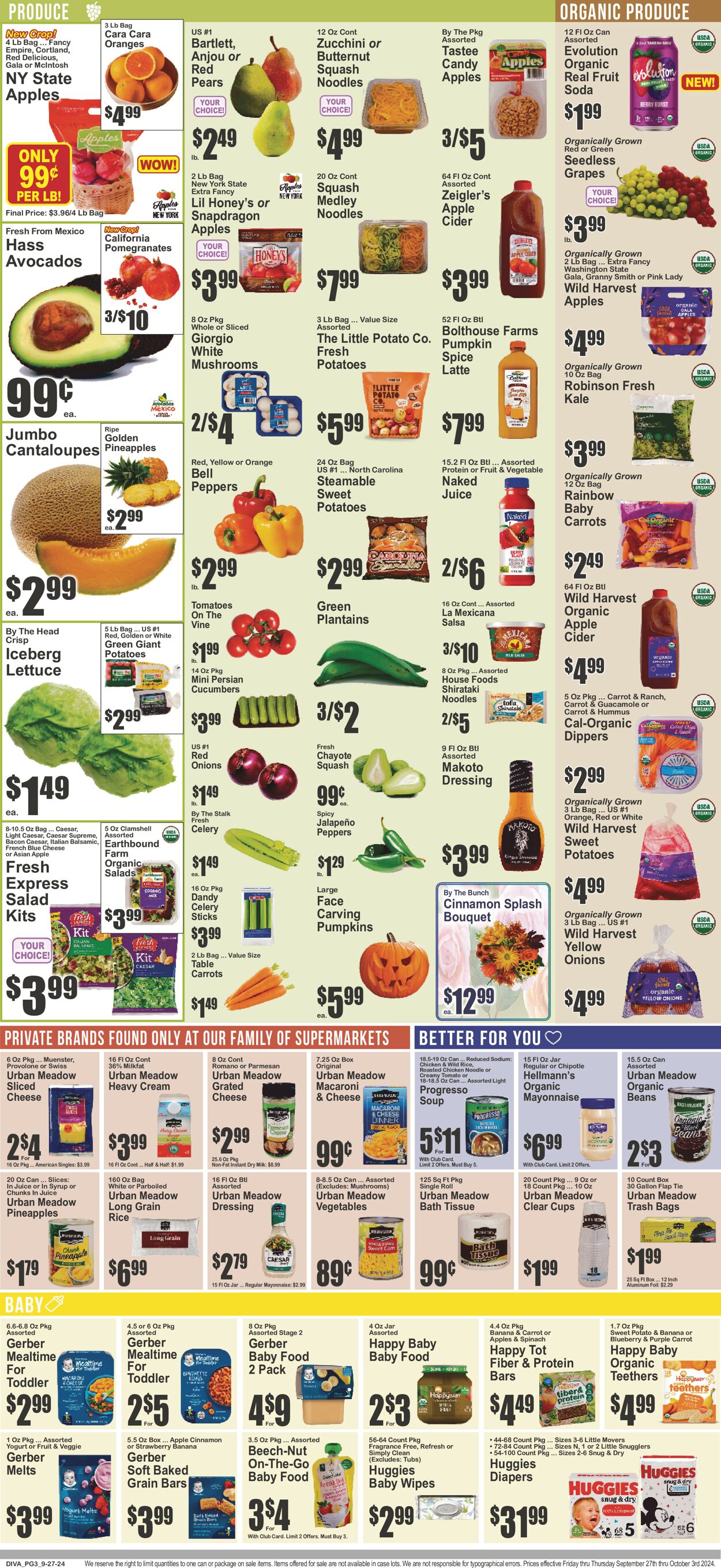 Catalogue Key Food from 09/27/2024