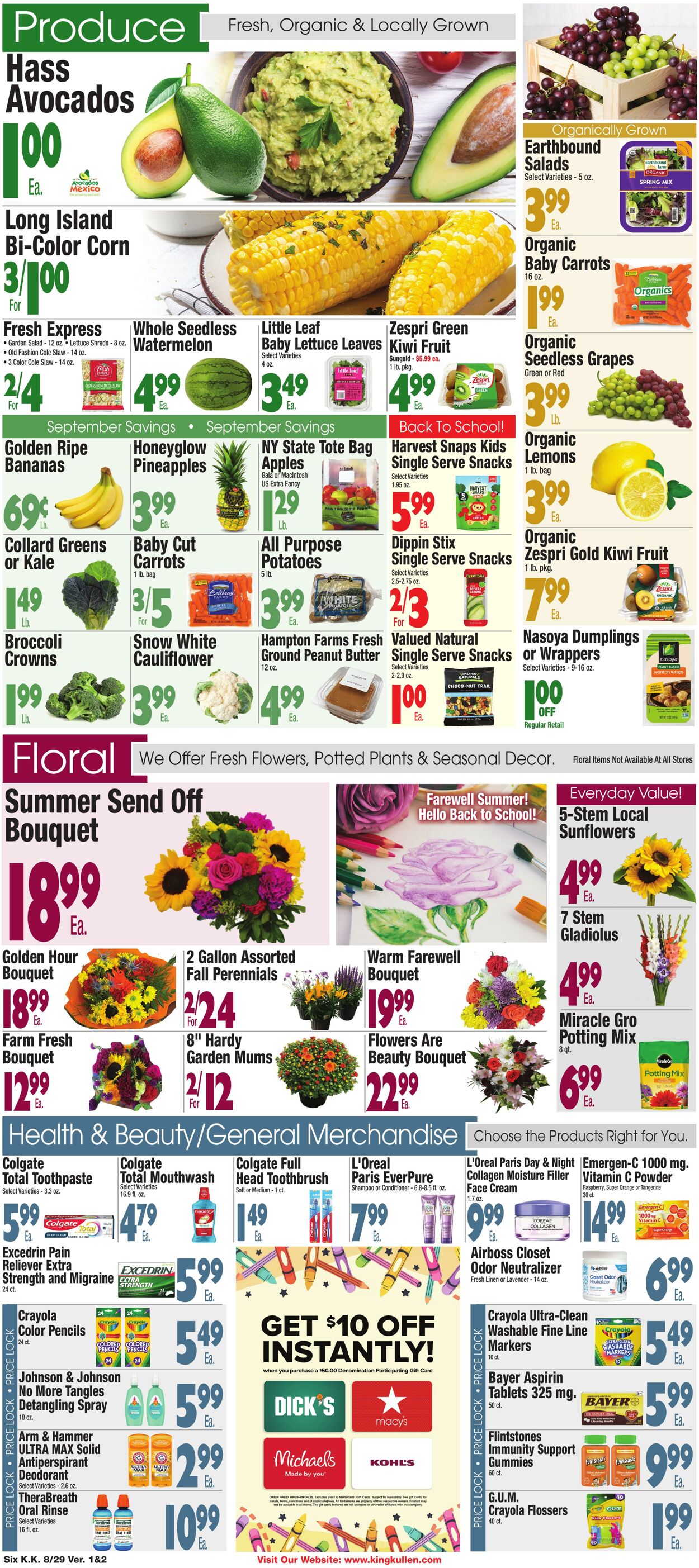 Catalogue King Kullen from 08/28/2025