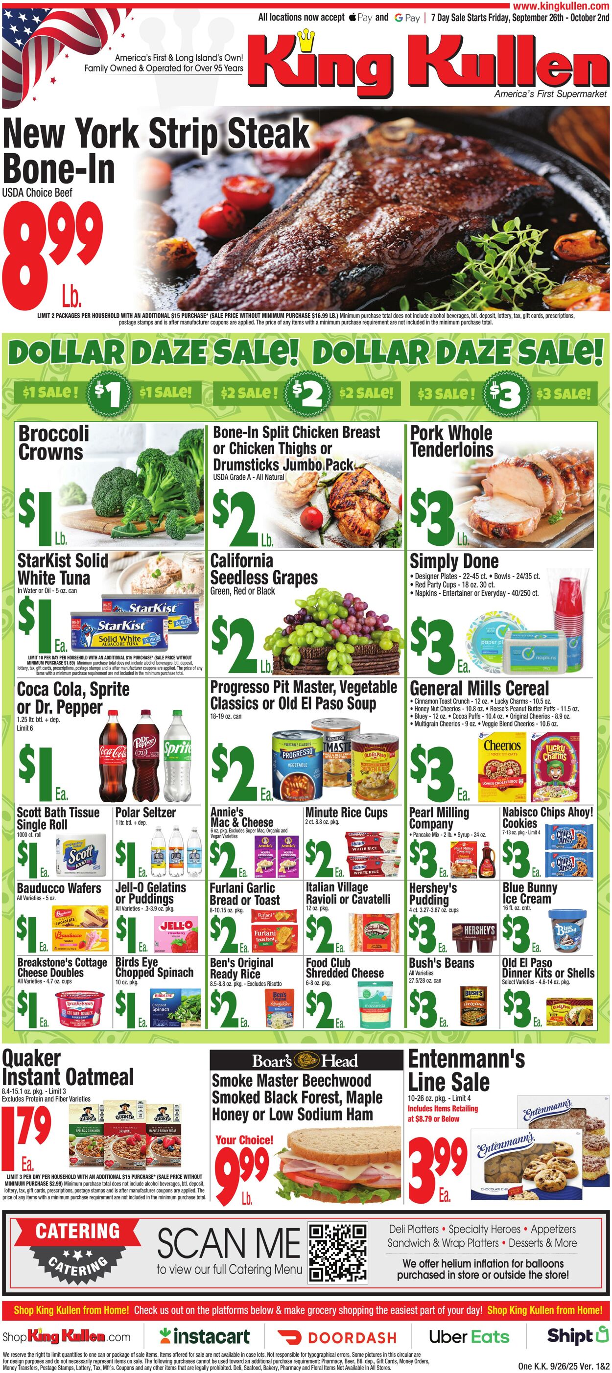 Catalogue King Kullen from 09/25/2025