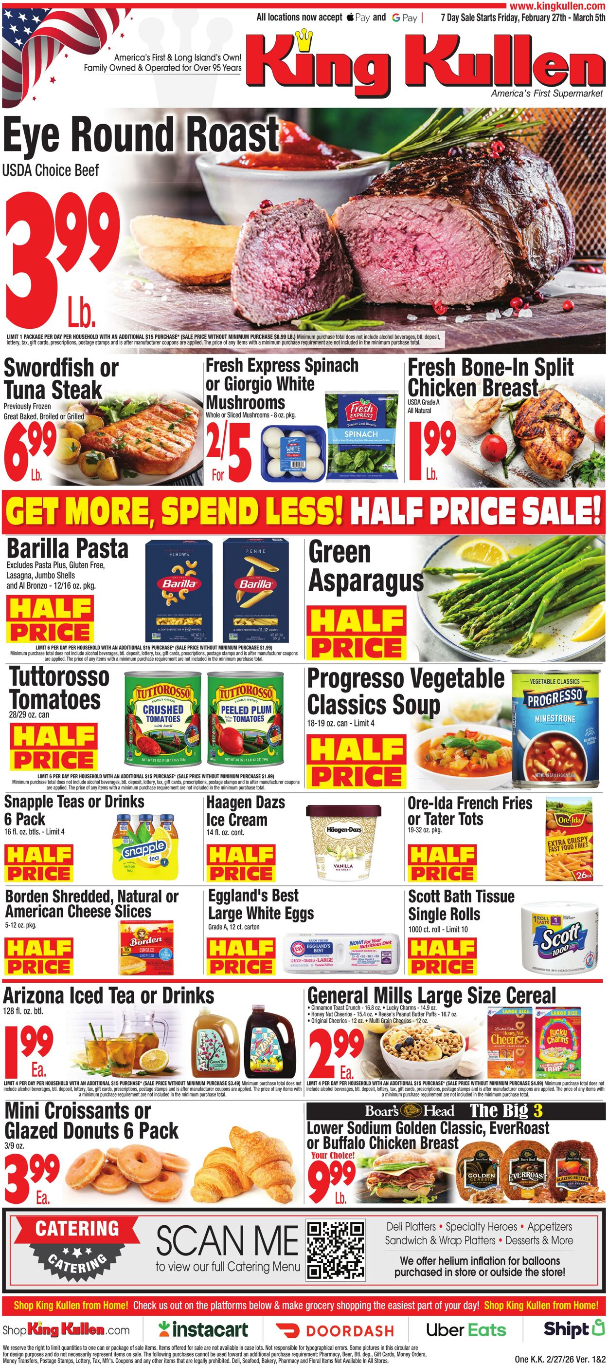 Catalogue King Kullen from 02/26/2026