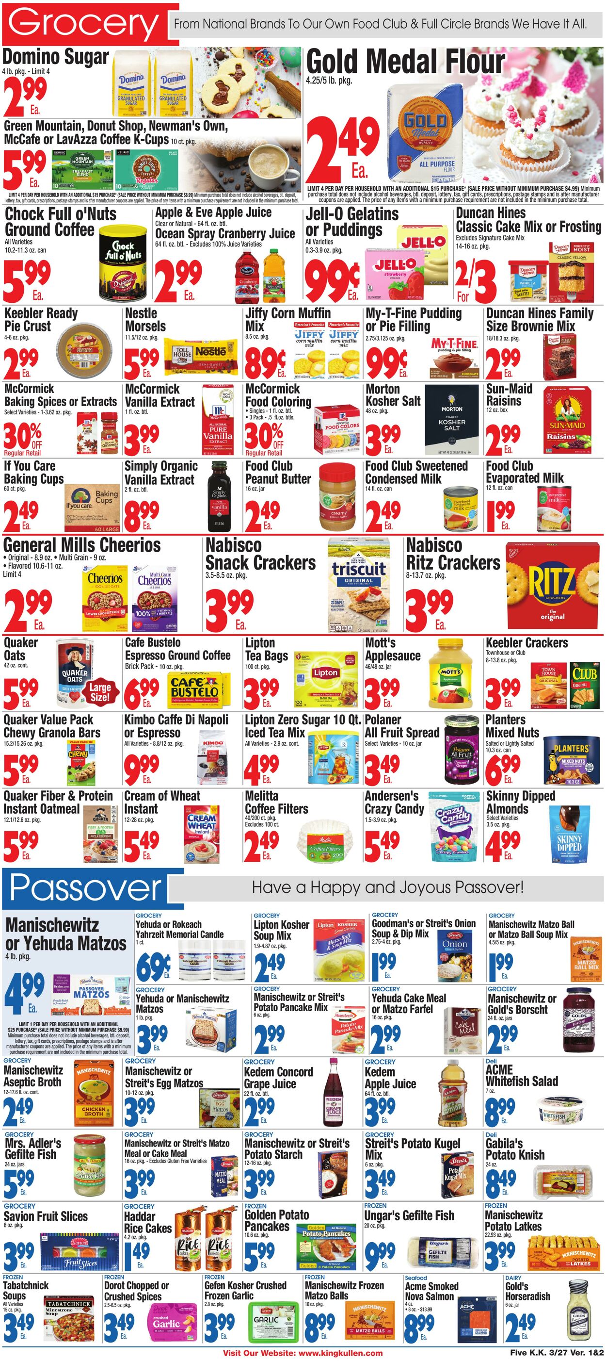 Catalogue King Kullen from 03/26/2026