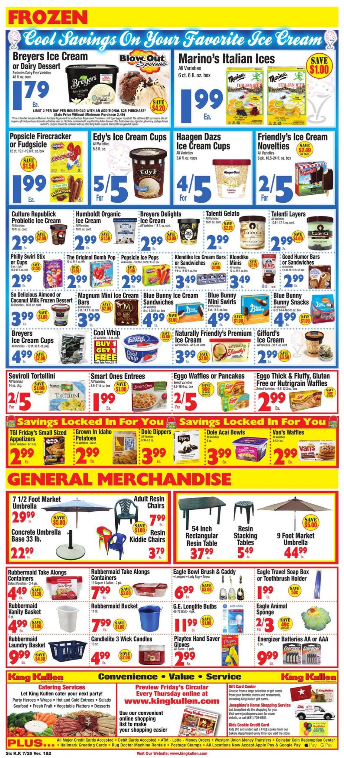 Catalogue King Kullen from 07/26/2019