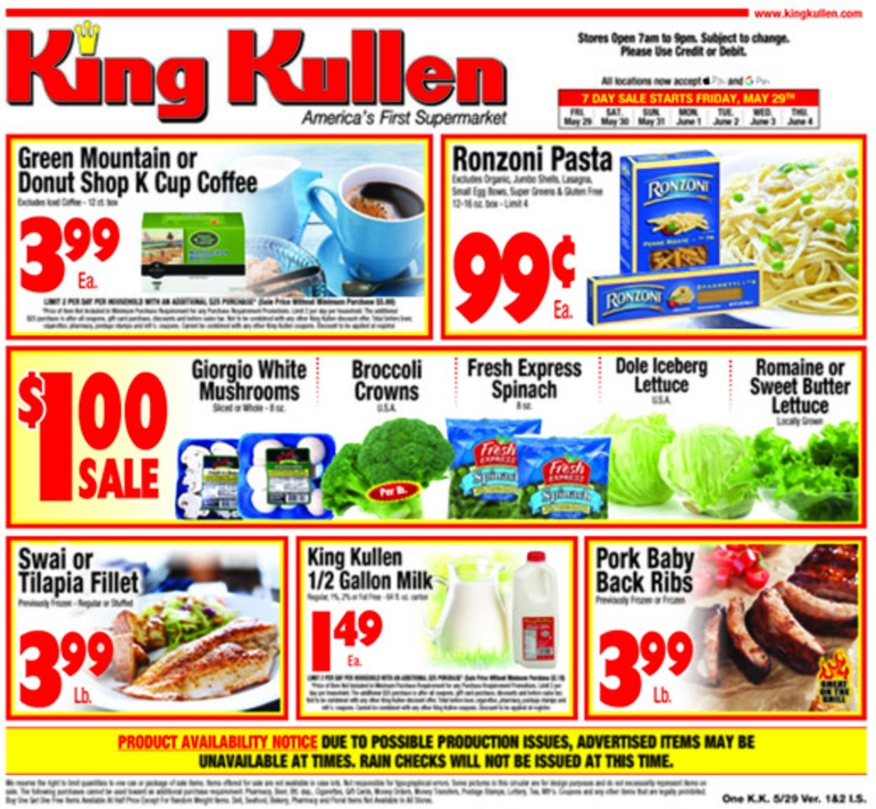 Catalogue King Kullen from 05/29/2020