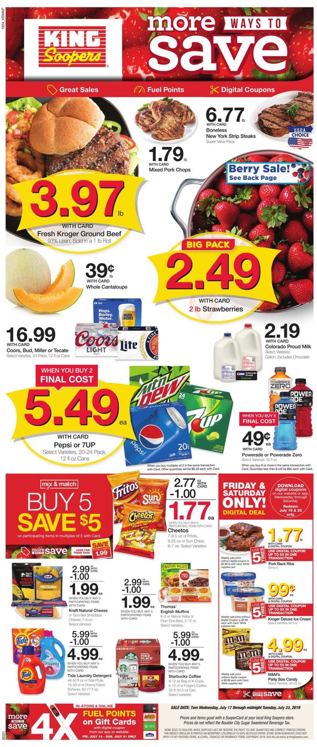 Catalogue King Soopers from 07/17/2019