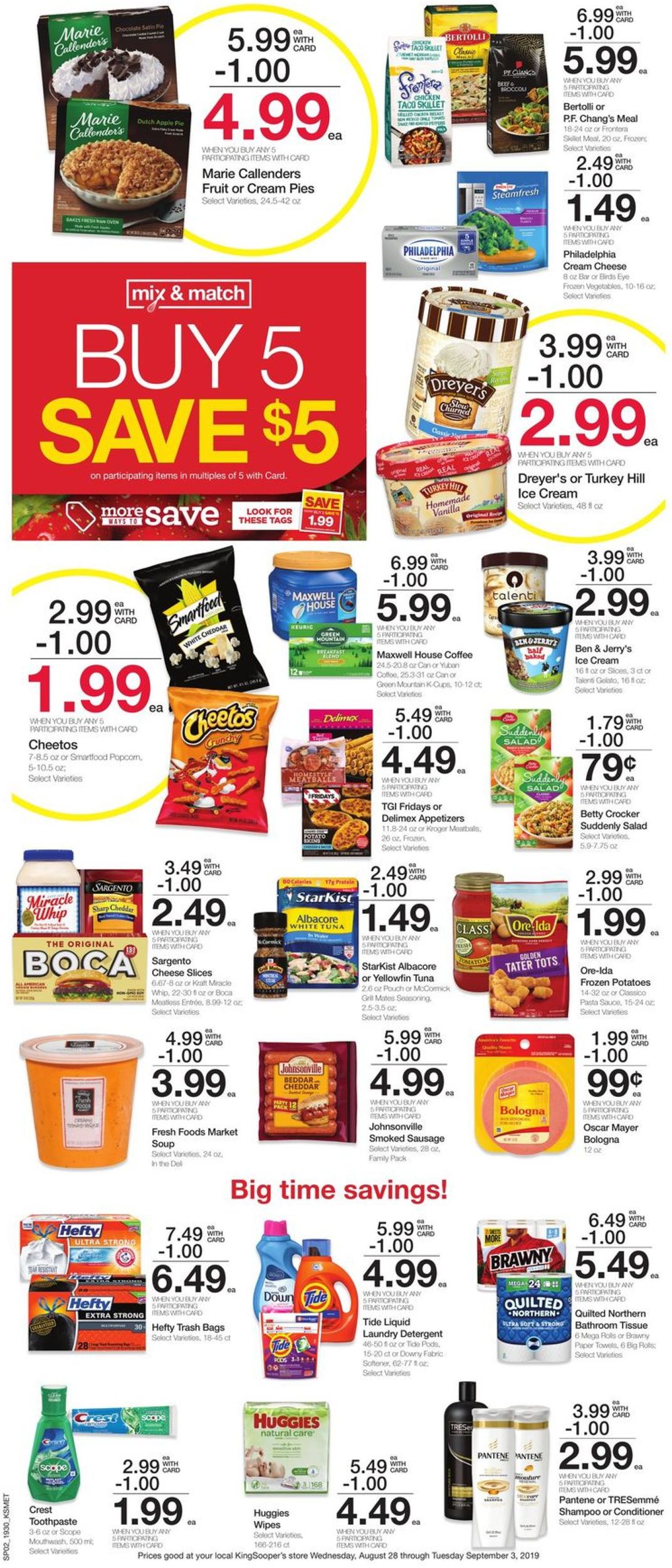 Catalogue King Soopers from 08/28/2019