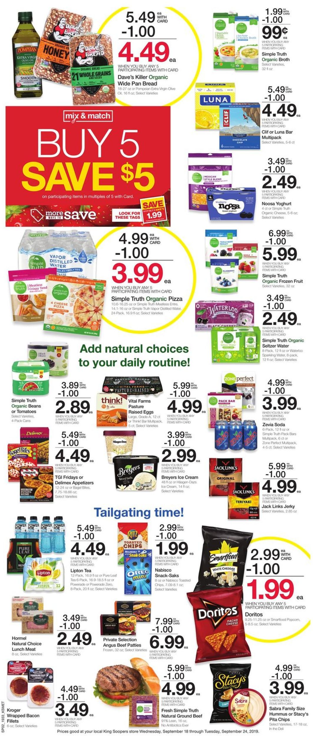 Catalogue King Soopers from 09/18/2019