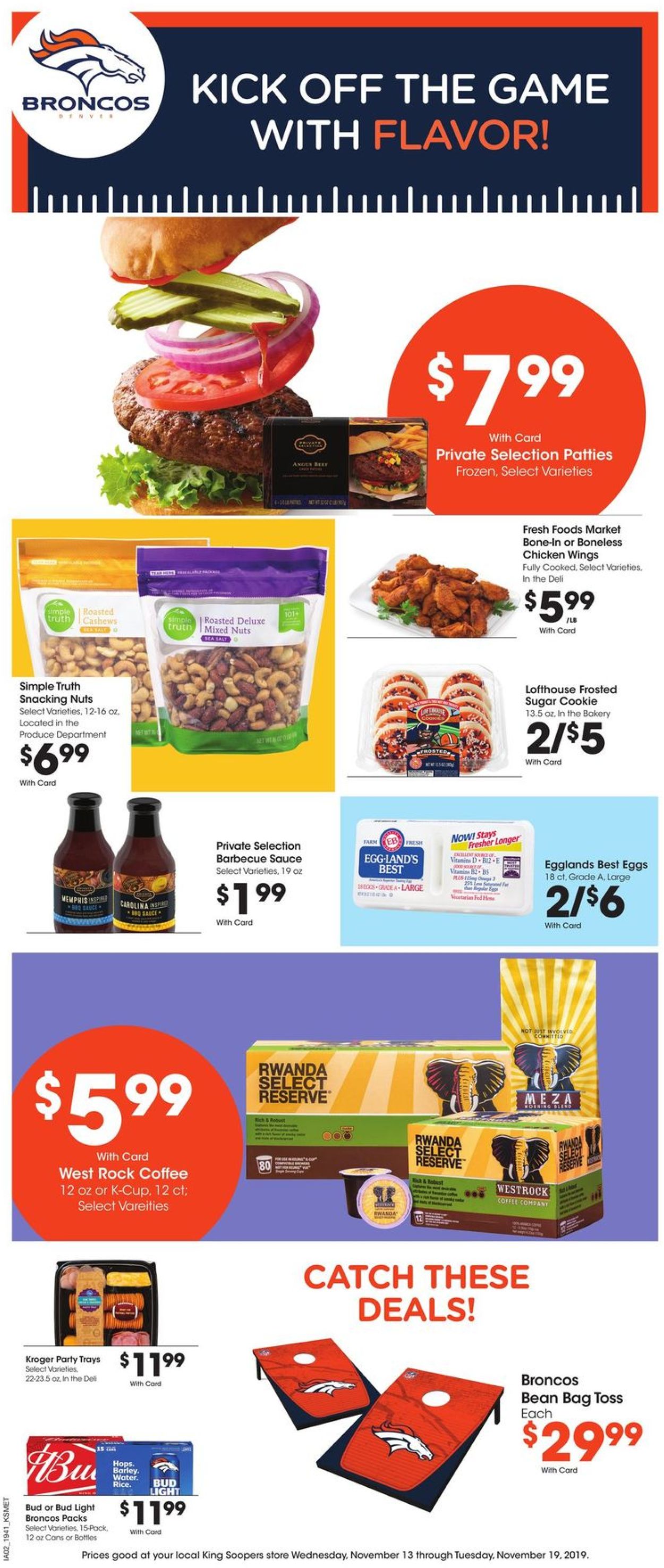 Catalogue King Soopers from 11/13/2019