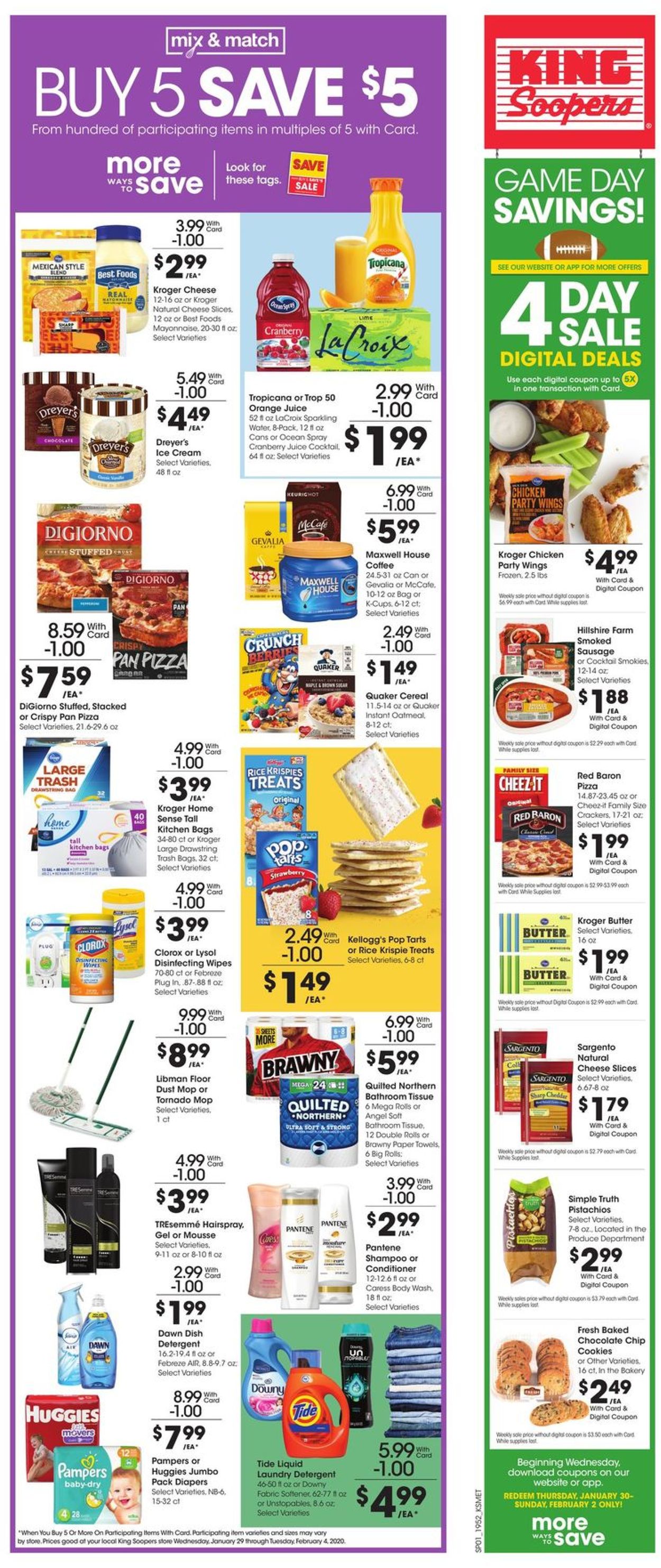 Catalogue King Soopers from 01/29/2020
