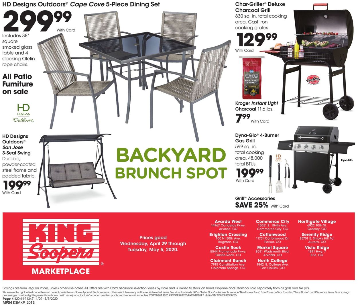 Catalogue King Soopers from 04/29/2020