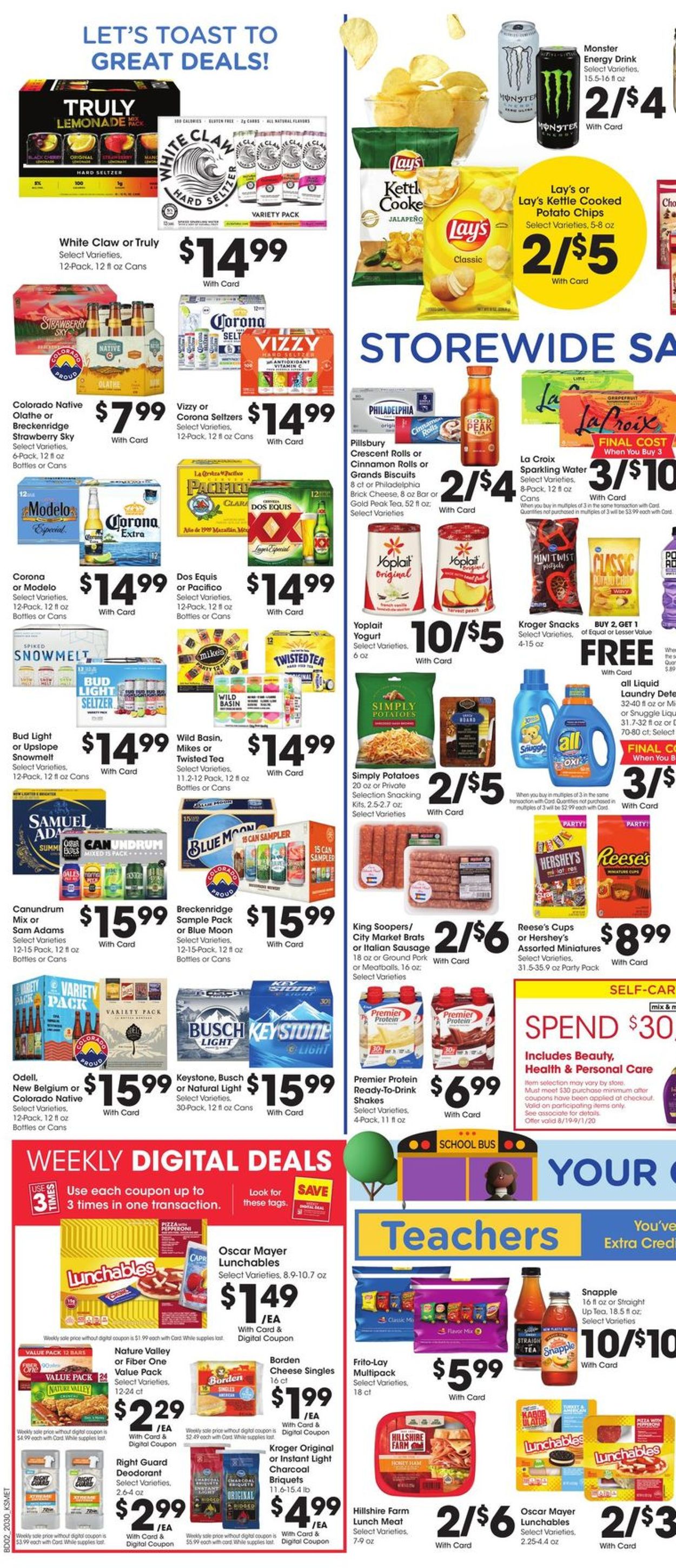 Catalogue King Soopers from 08/26/2020