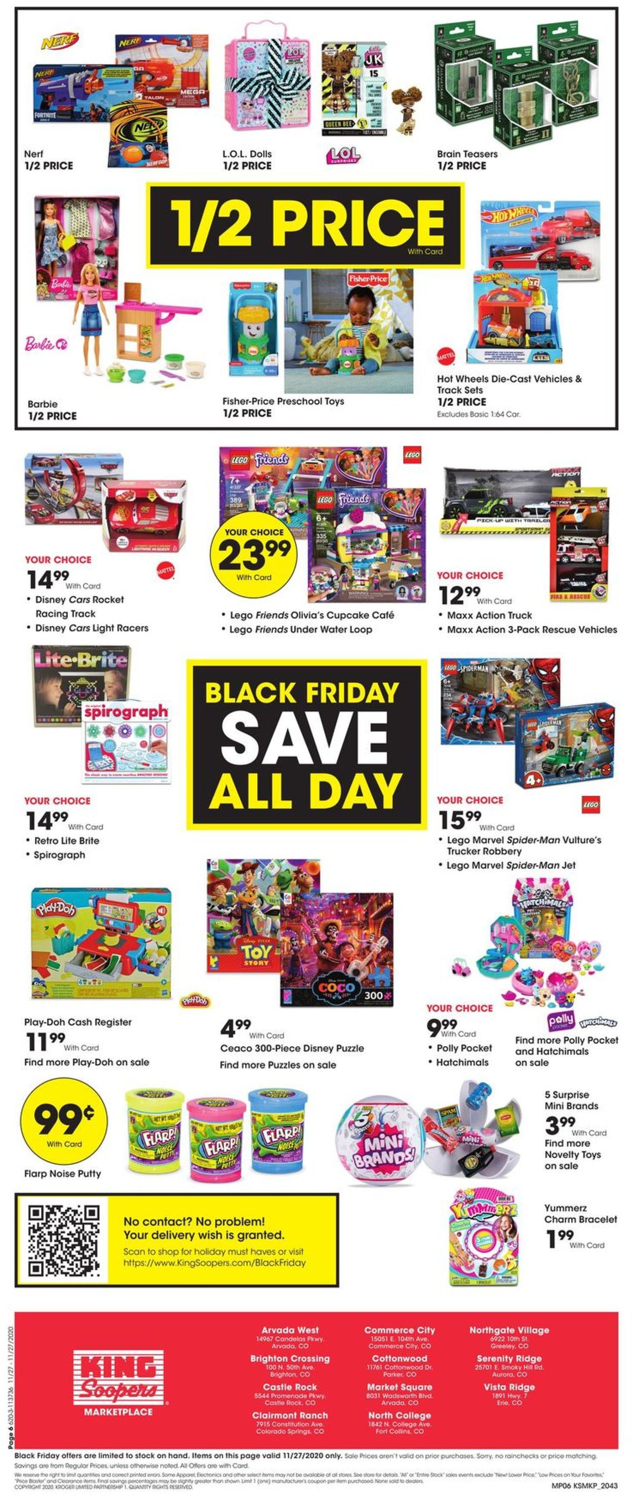 Catalogue King Soopers Black Friday 2020 from 11/27/2020