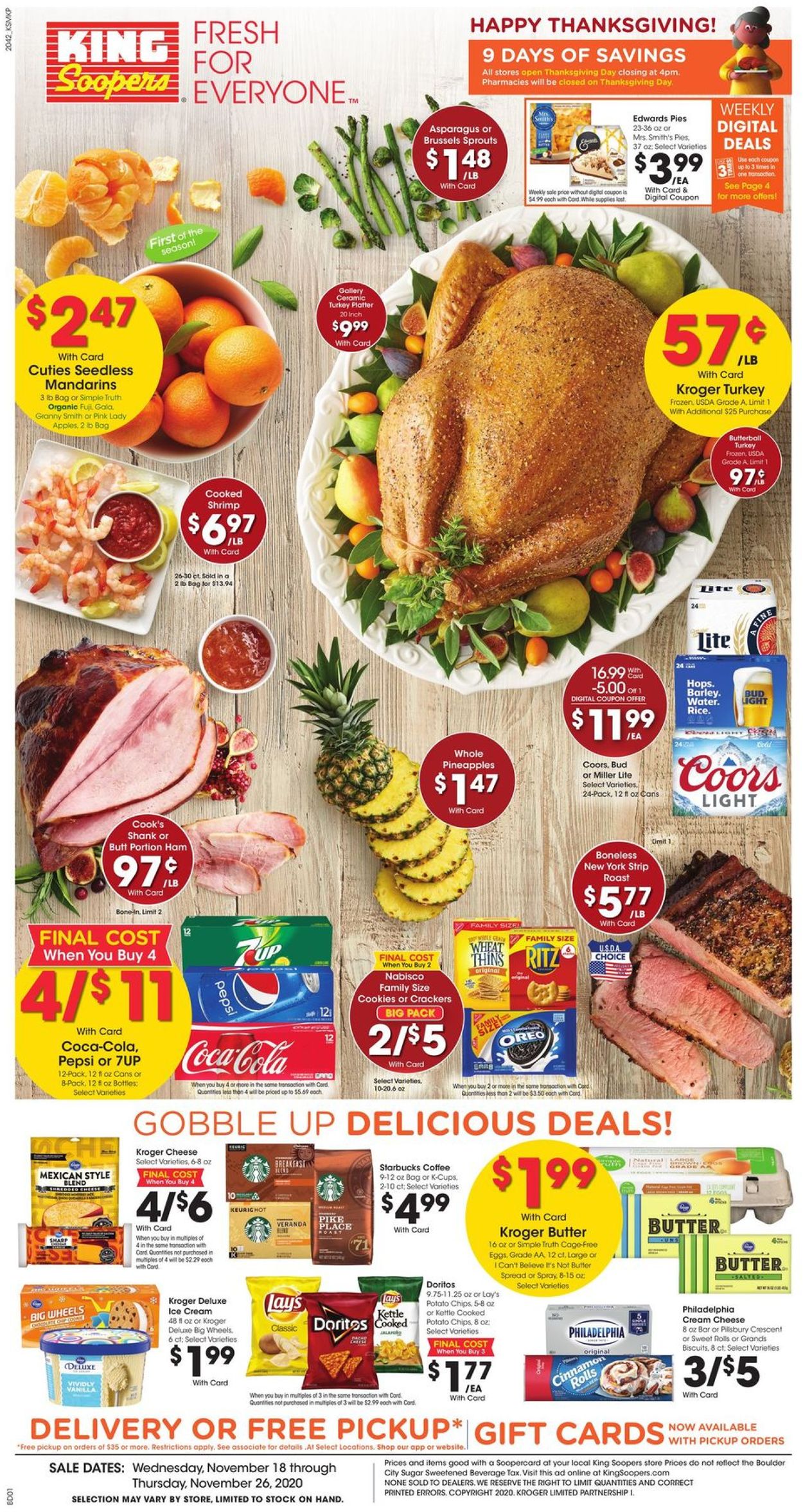 King Soopers Thanksgiving ad 2020 Current weekly ad 11/18 11/26/2020