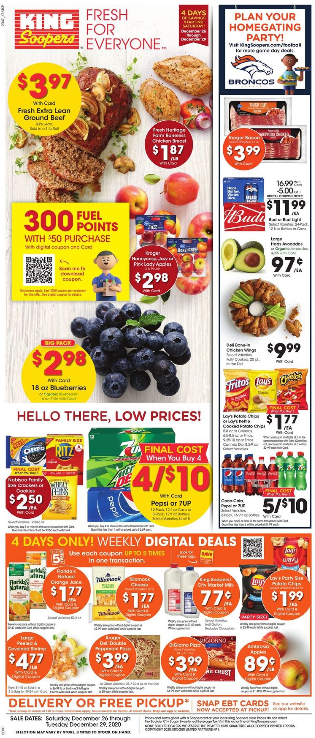 Catalogue King Soopers from 12/26/2020