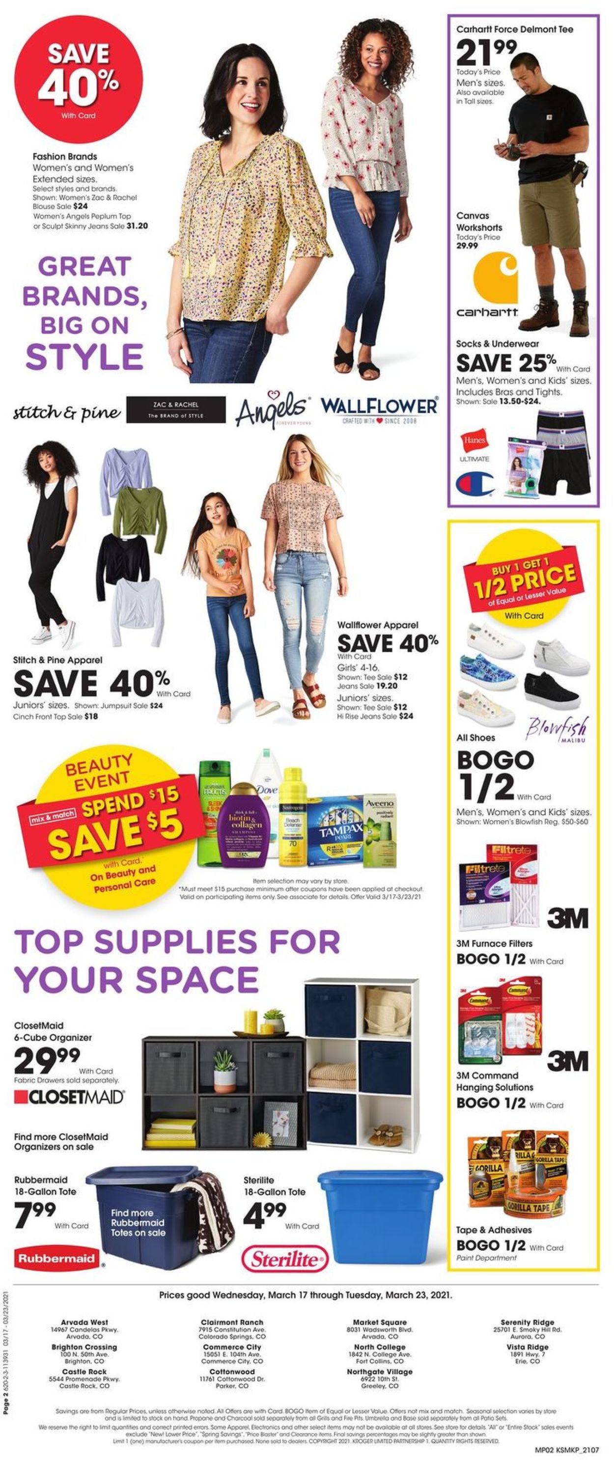 Catalogue King Soopers from 03/17/2021