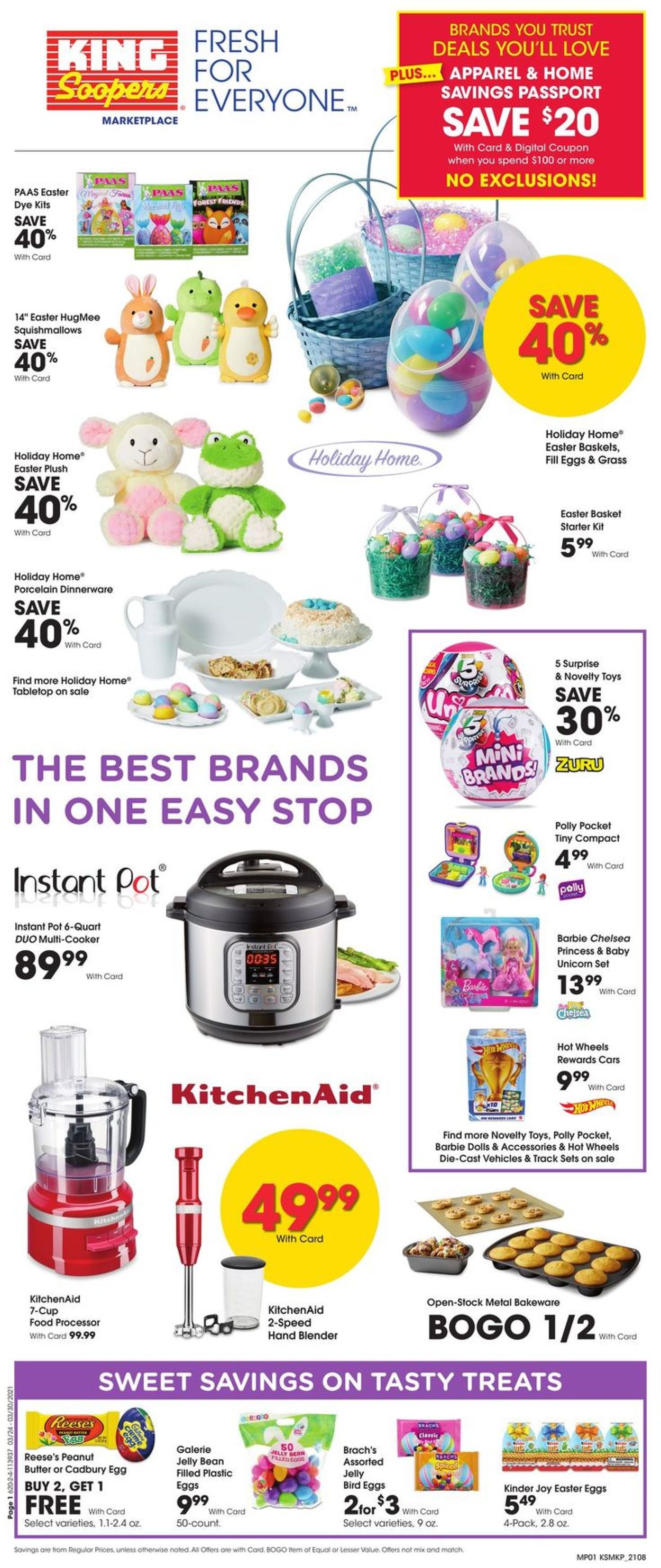 Catalogue King Soopers - Easter 2021 from 03/24/2021