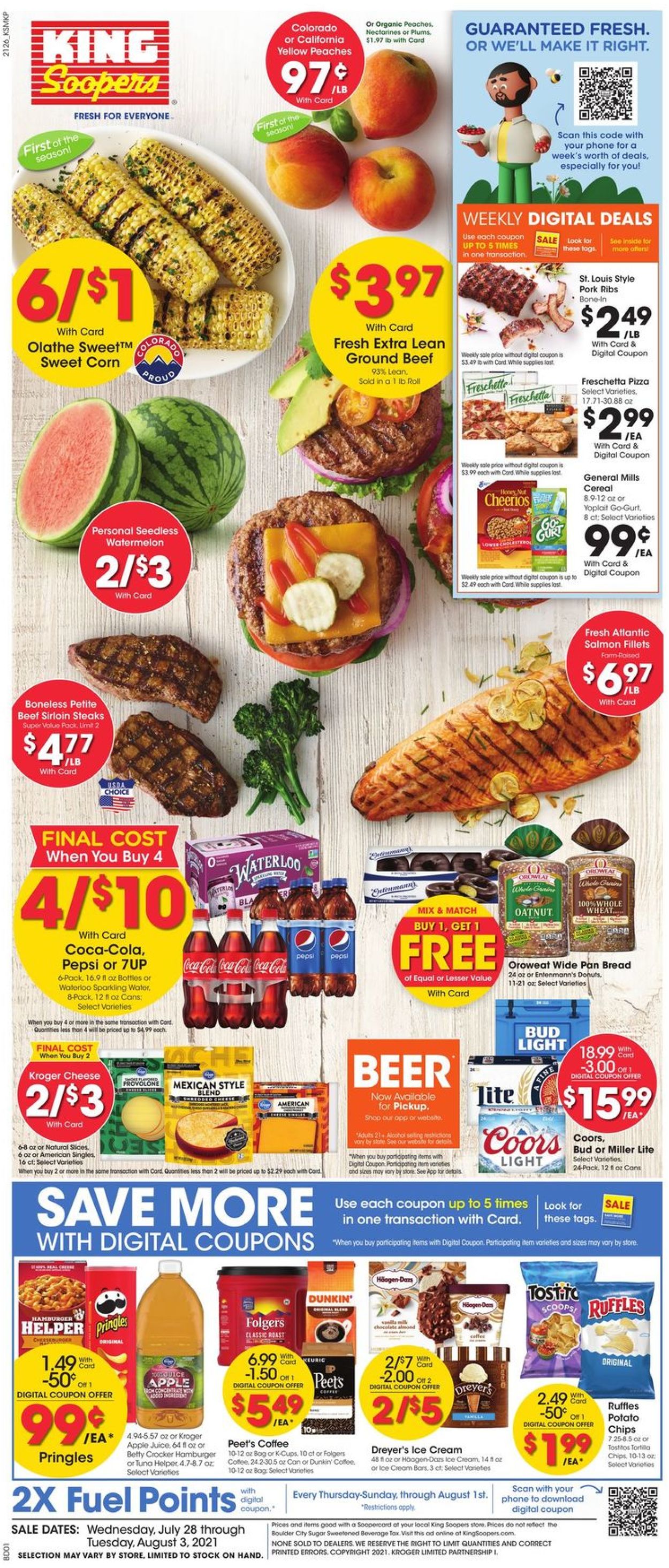 Catalogue King Soopers from 07/28/2021